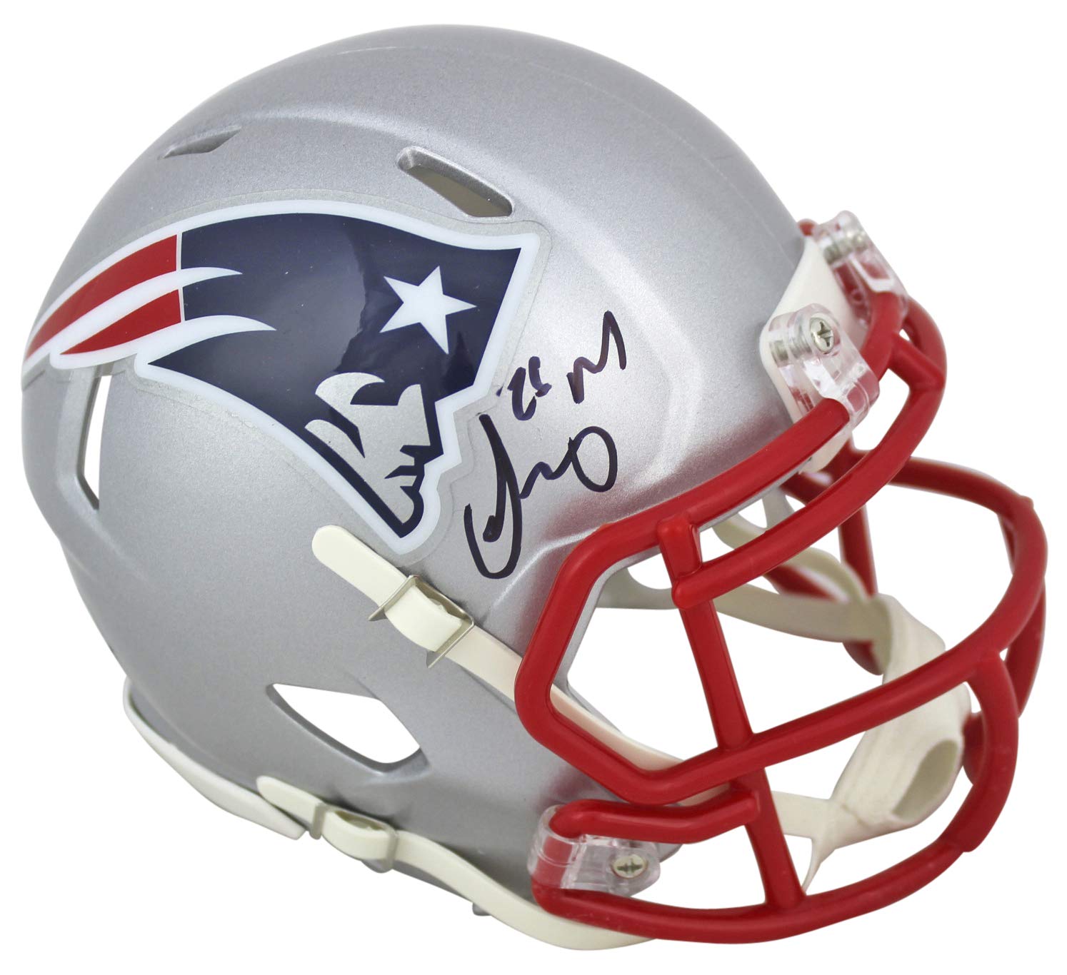Patriots Sony Michel Authentic Signed Speed Mini Helmet BAS Witnessed