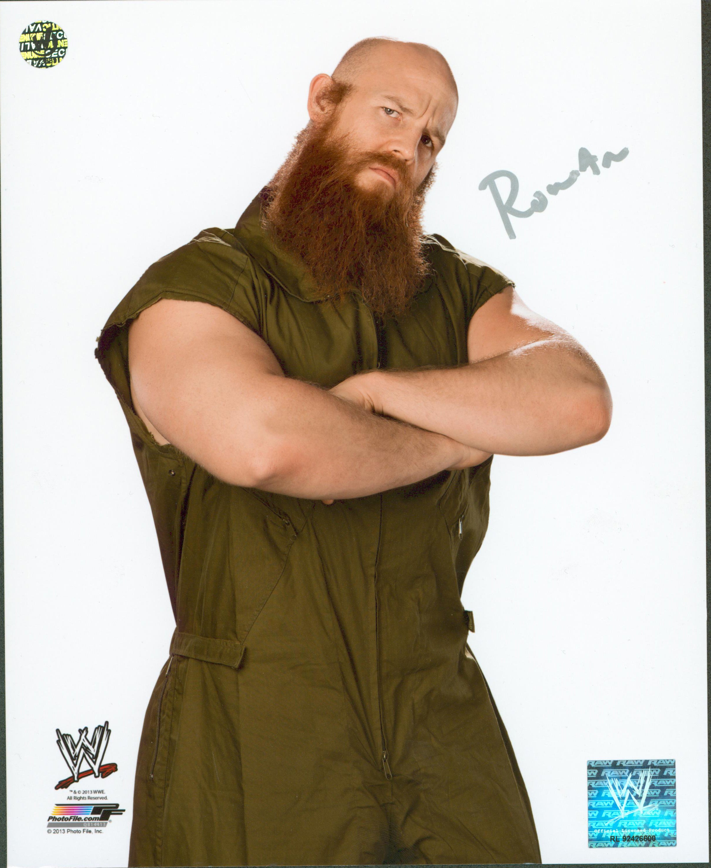 Erick Rowan Authentic Signed 8x10 WWE Photo Autographed Wizard World