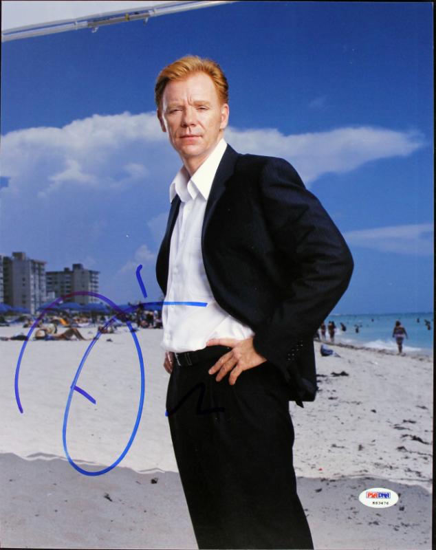 David Caruso Csi Miami Signed Authentic 11X14 Photo Autographed PSA/DNA #K63476