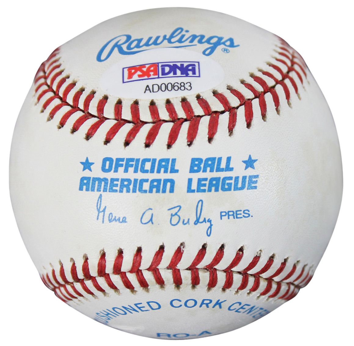 George H.W. Bush Authentic Signed OAL Gene Budig Baseball PSA/DNA #AD00683