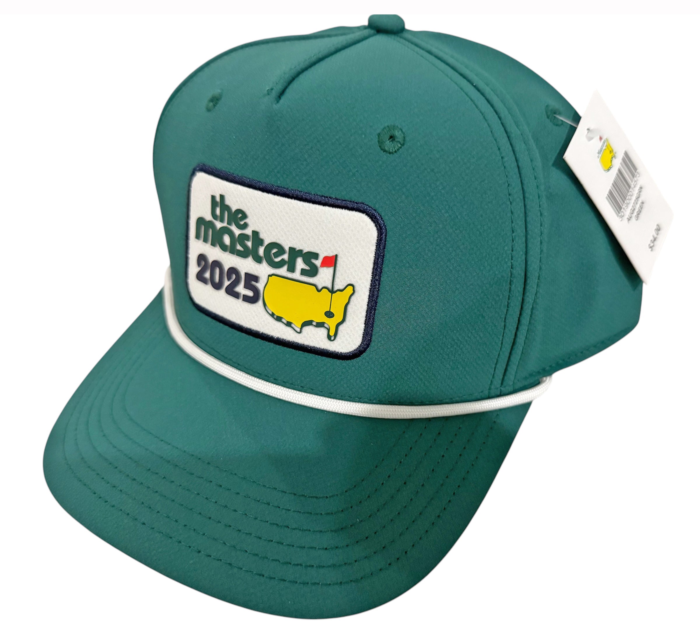 2025 Masters Augusta National Golf Club Green Embroidered Rope Snapback Hat