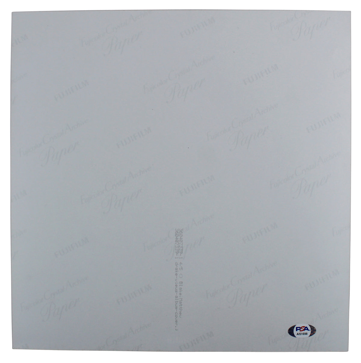 Drake Authentic Signed 12x12 View Album Flat Photo Autographed PSA/DNA #AI51698