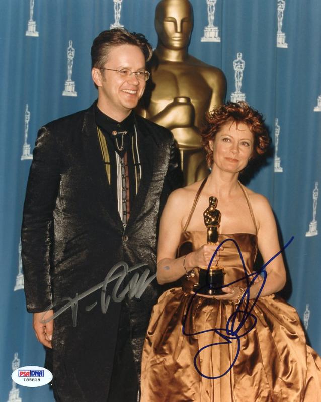 Tim Robbins & SUSAn Sarandon Signed Authentic 8X10 Photo PSA/DNA #I85819