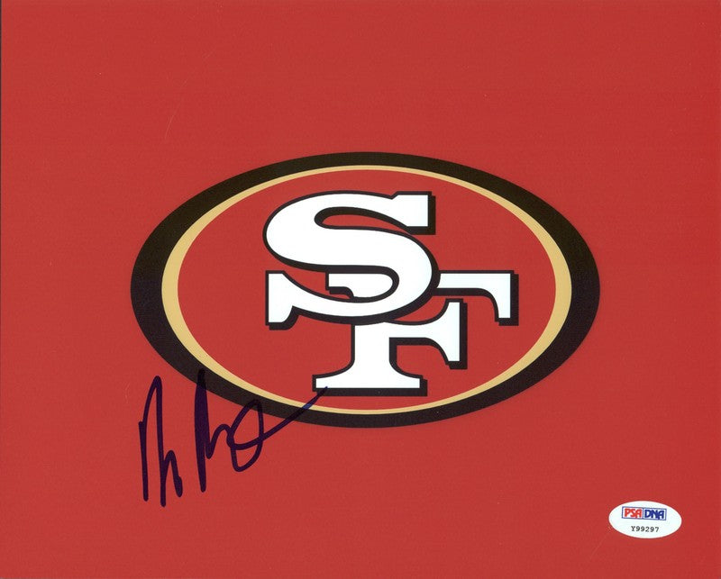 49ers Harris Barton Signed Authentic 8X10 Photo Autographed PSA/DNA #Y99297