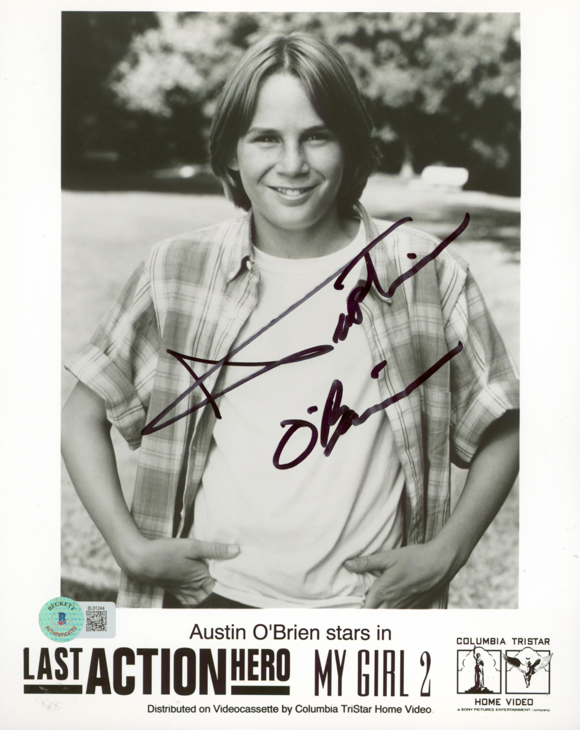 Austin O'Brien Last Action Hero Authentic Signed 8x10 Photo BAS #BL81244