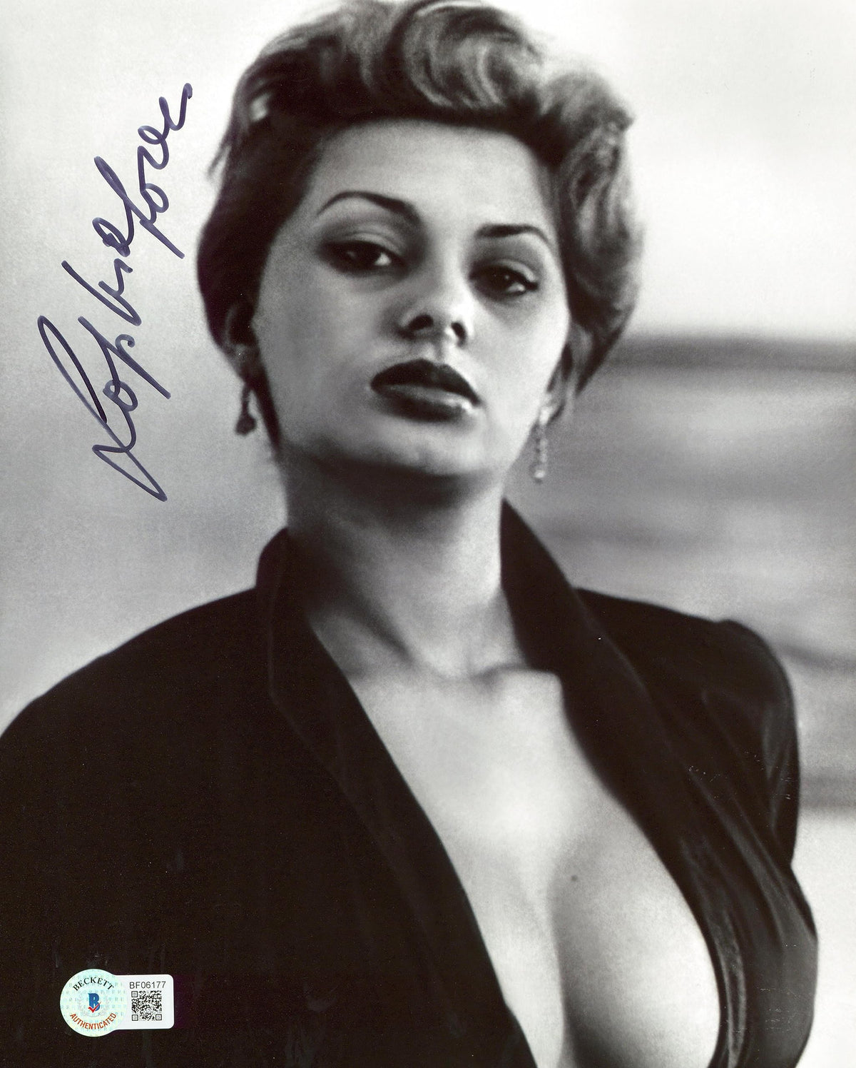 Sophia Loren Two Women Authentic Signed 8x10 Sexy Photo Autographed BAS #BF06177