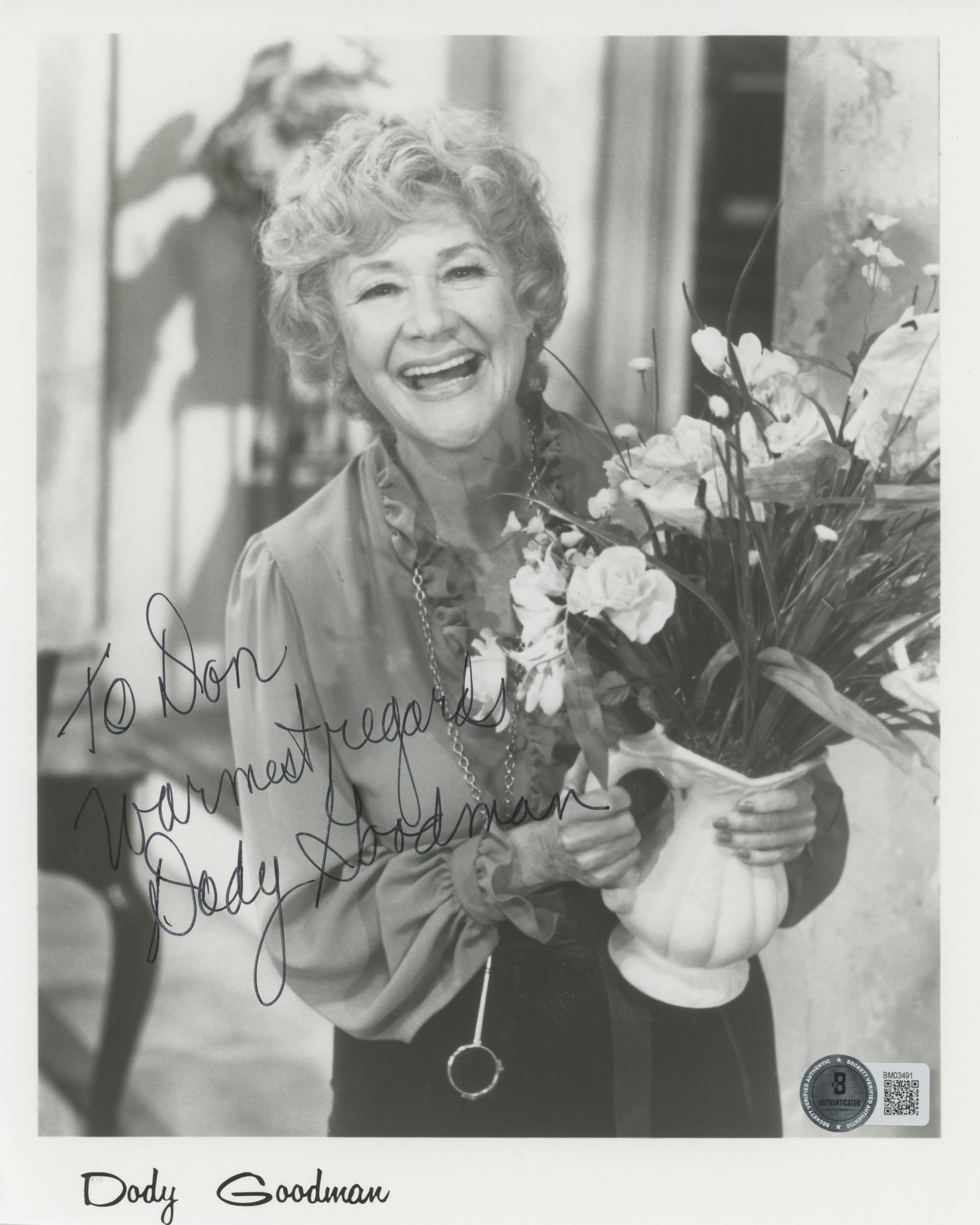 Dody Goodman Grease "Warmest Regards" Authentic Signed 8x10 Photo BAS #BM03491