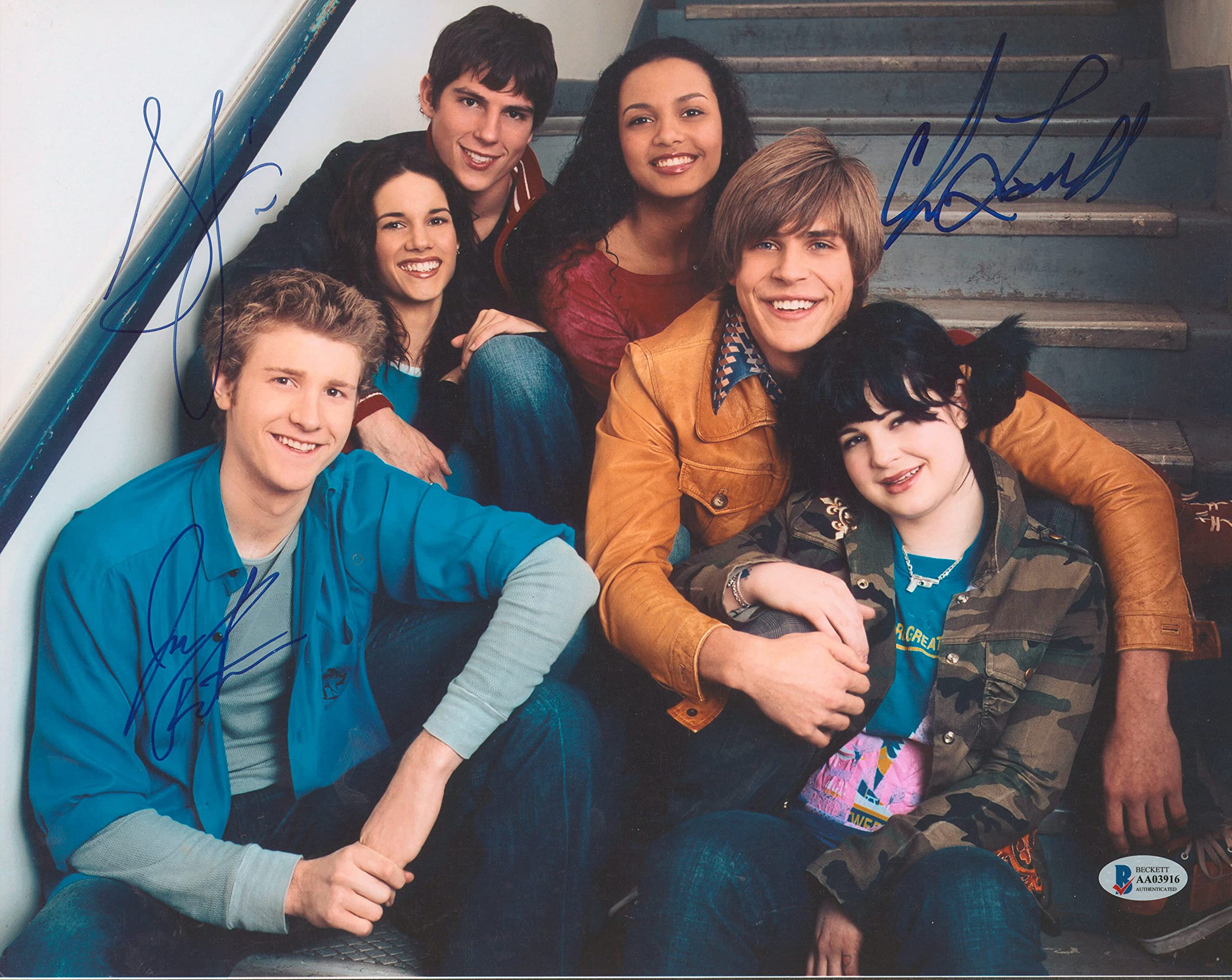 Life As We Know It (3) Lowell, Foster & Faris Signed 11x14 Photo BAS #AA03916