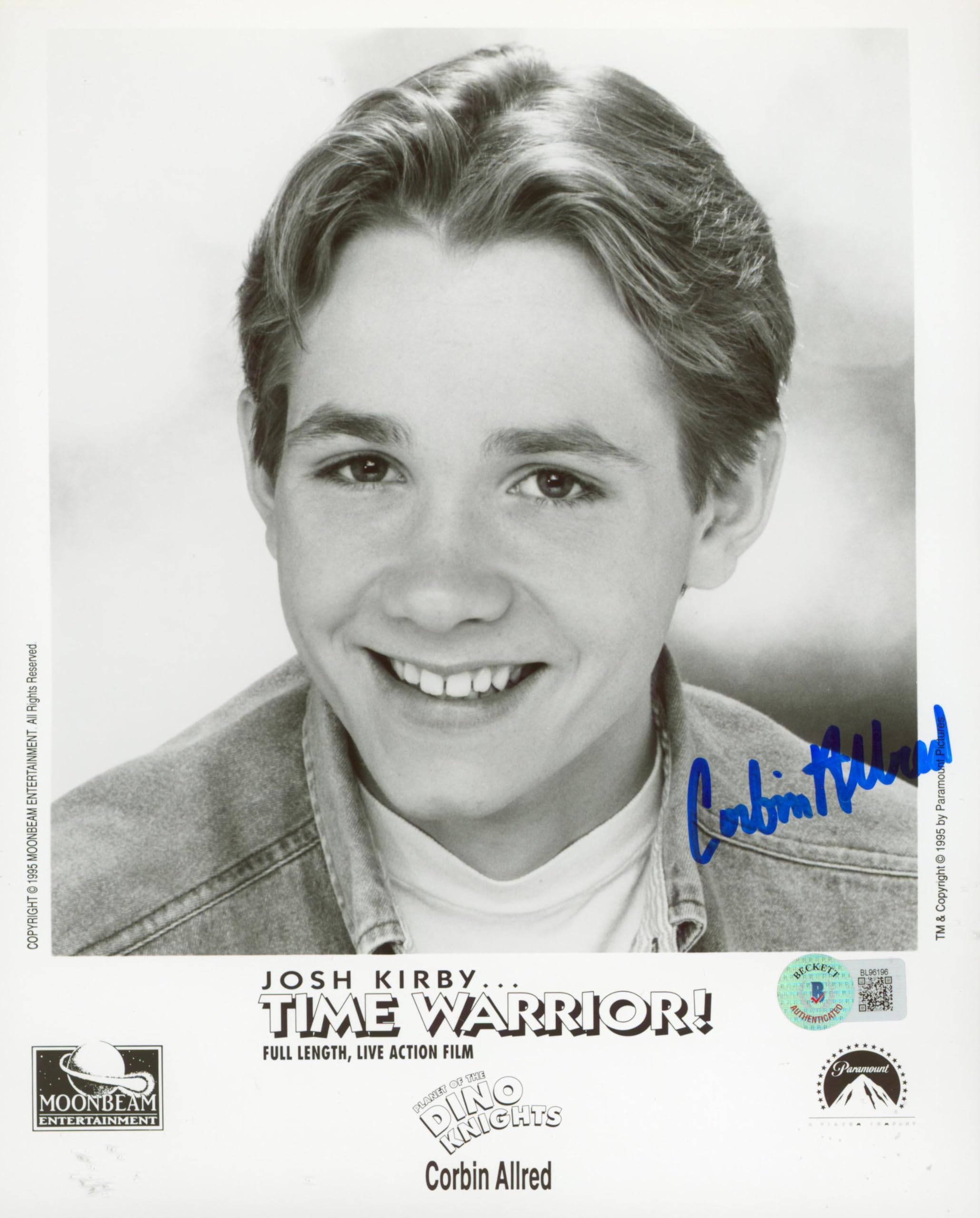 Corbin Allred Josh Kirby: Time Warrior! Authentic Signed 8x10 Photo BAS #BL96196