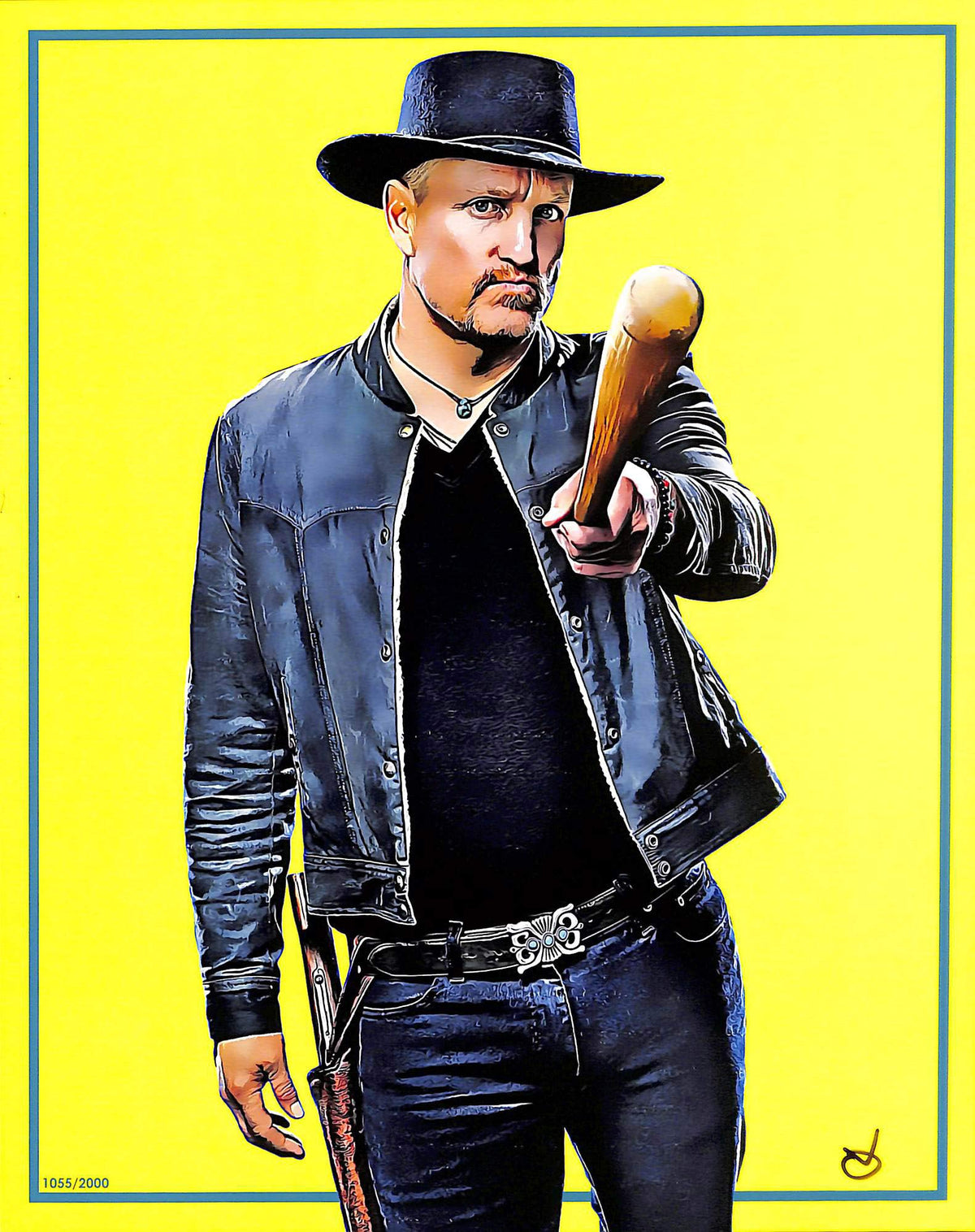 Oscar Van Authentic Signed 8x10 Zombieland Tallahassee Art Print Photo 1055/2000