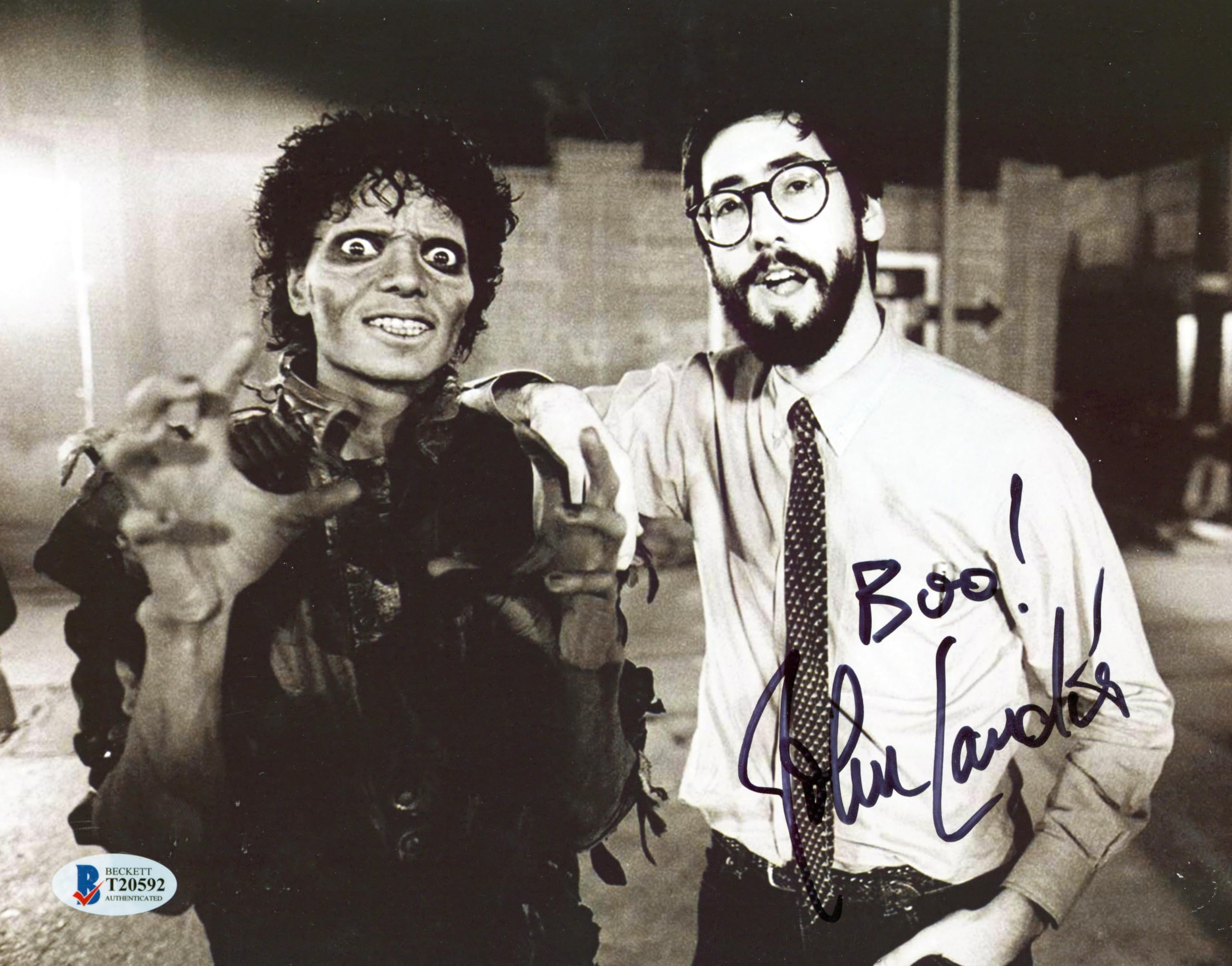 John Landis Thriller "Boo!" Authentic Signed 8x10 Photo Autographed BAS #T20592