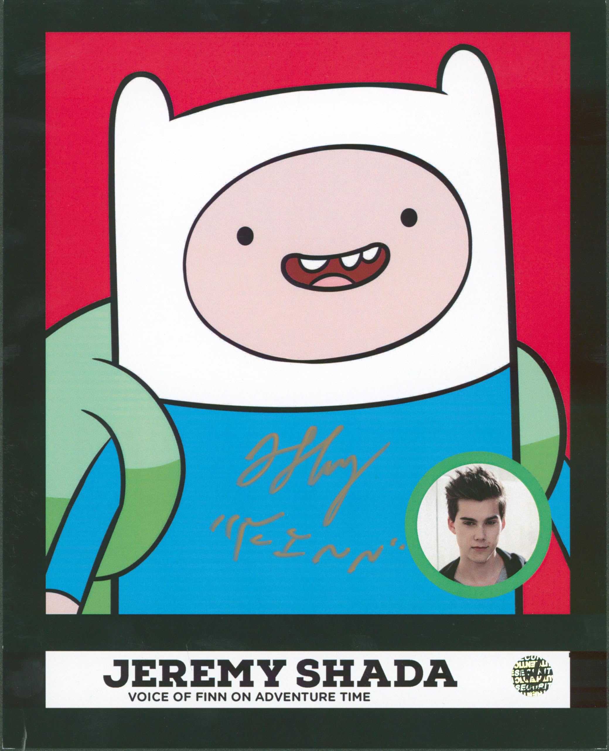 Jeremy Shada Adventure Time "Finn" Authentic Signed 8x10 Photo Wizard World 1