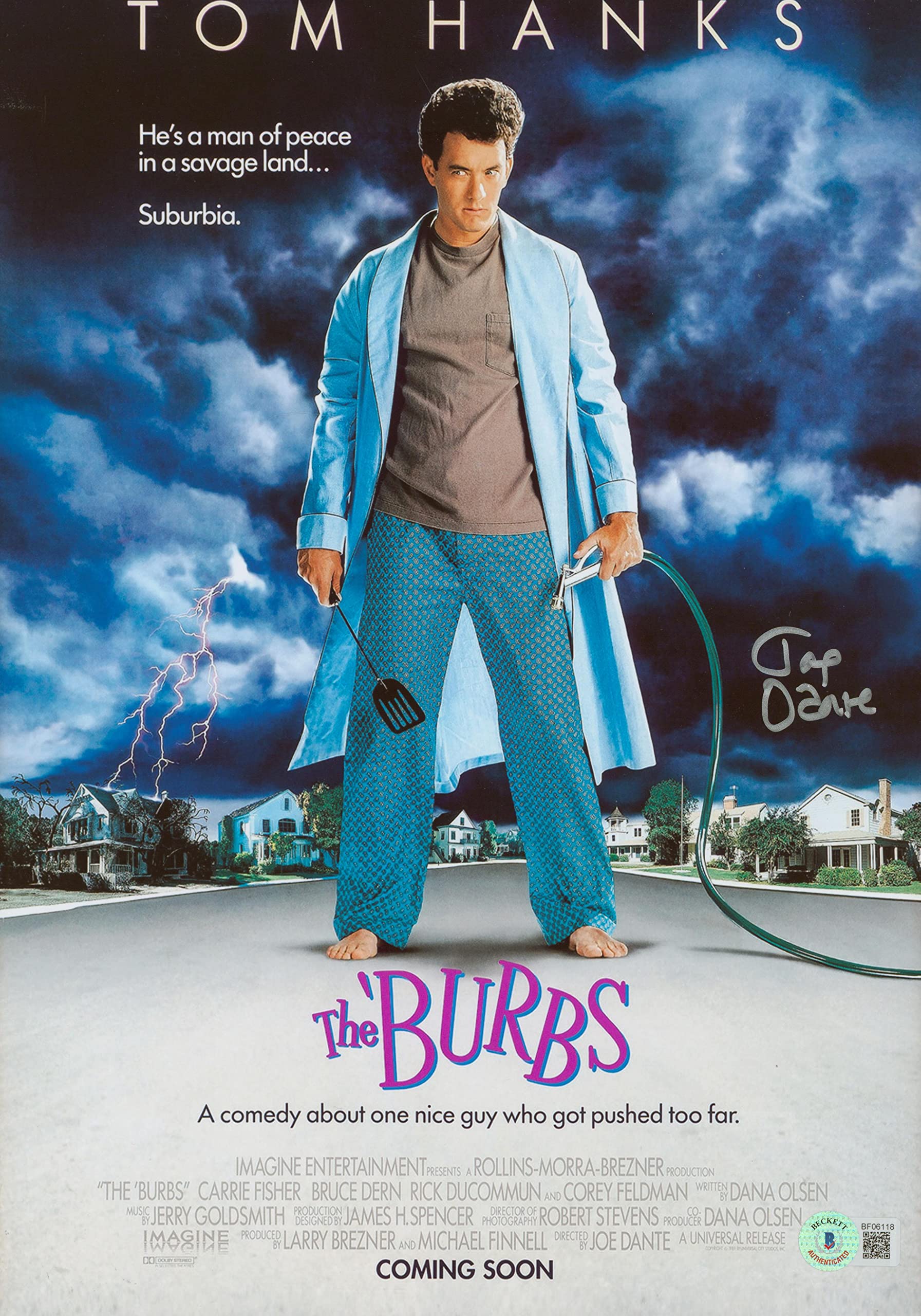 Joe Dante The Burbs Authentic Signed 11x14 Photo Autographed BAS #BF06118
