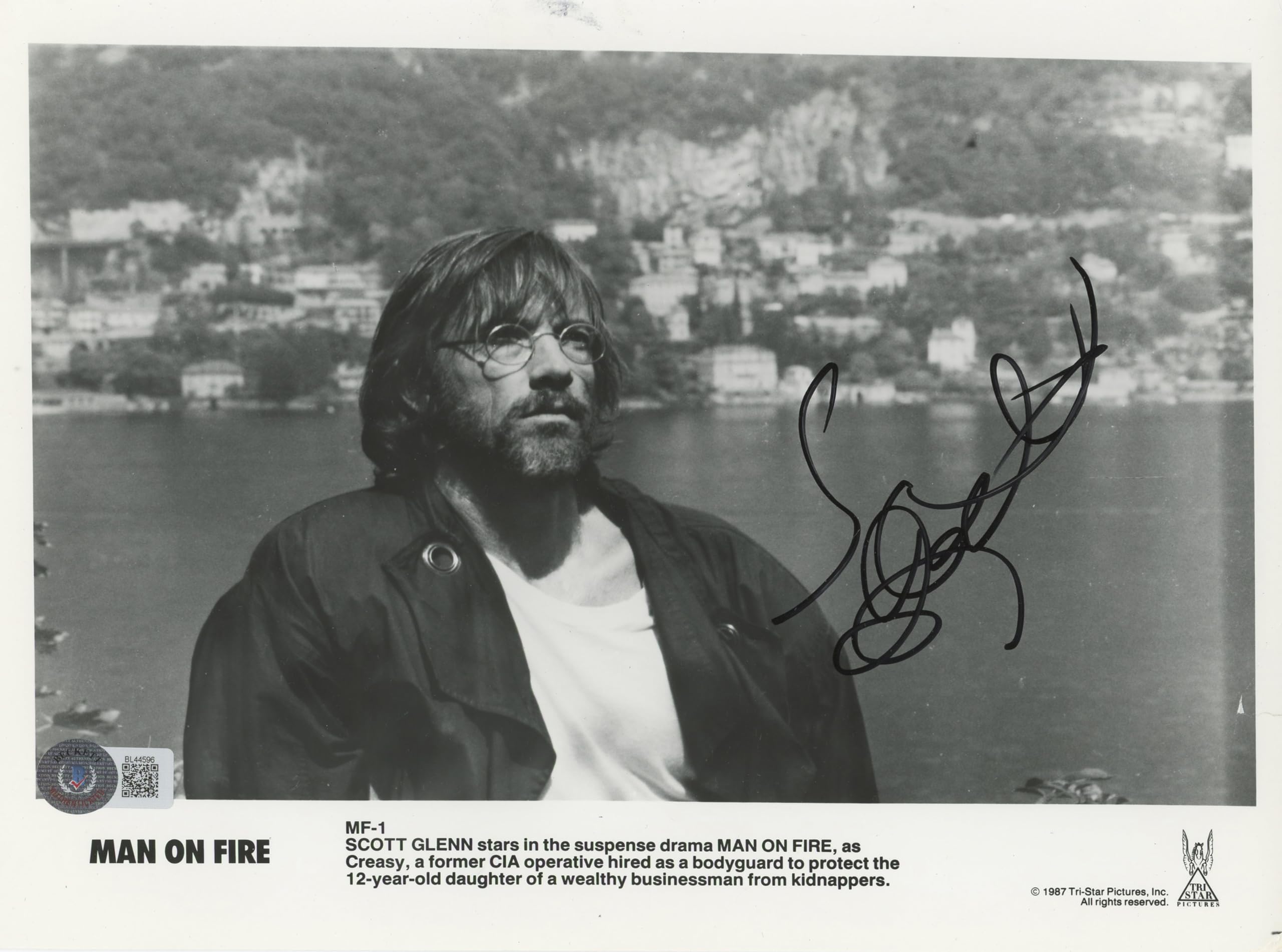 Scott Glenn Man on Fire Authentic Signed 8x10 Photo Autographed BAS #BL44596