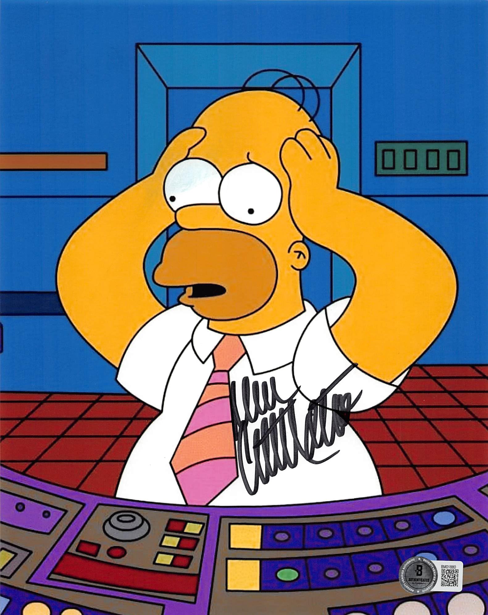 Dan Castellaneta The Simpsons Authentic Signed 8x10 Photo BAS #BM01880