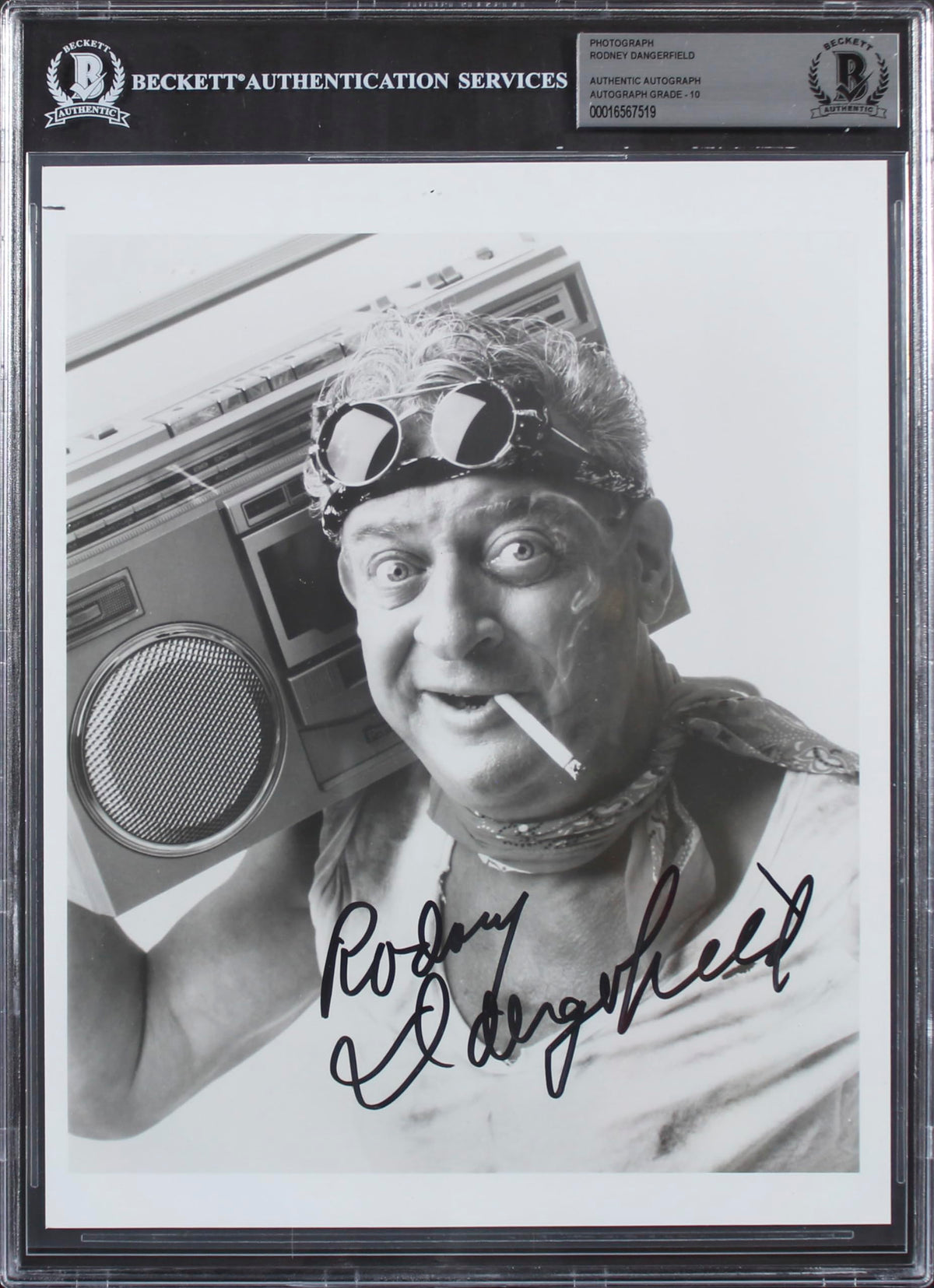 Rodney Dangerfield Caddyshack Authentic Signed 8x10 Photo Auto 10! BAS Slabbed