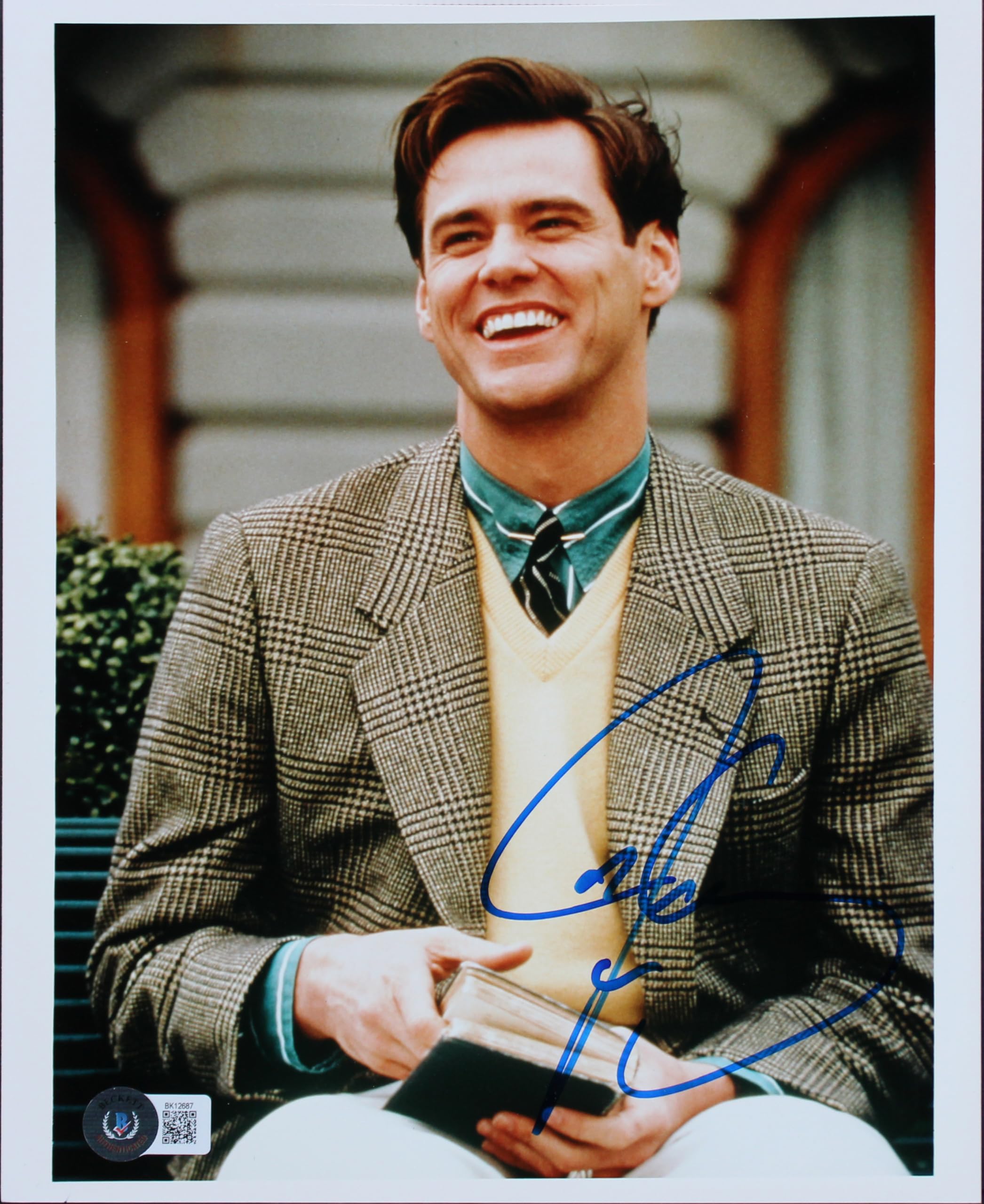 Jim Carey The Truman Show Authentic Signed 8x10 Photo BAS #BK12687