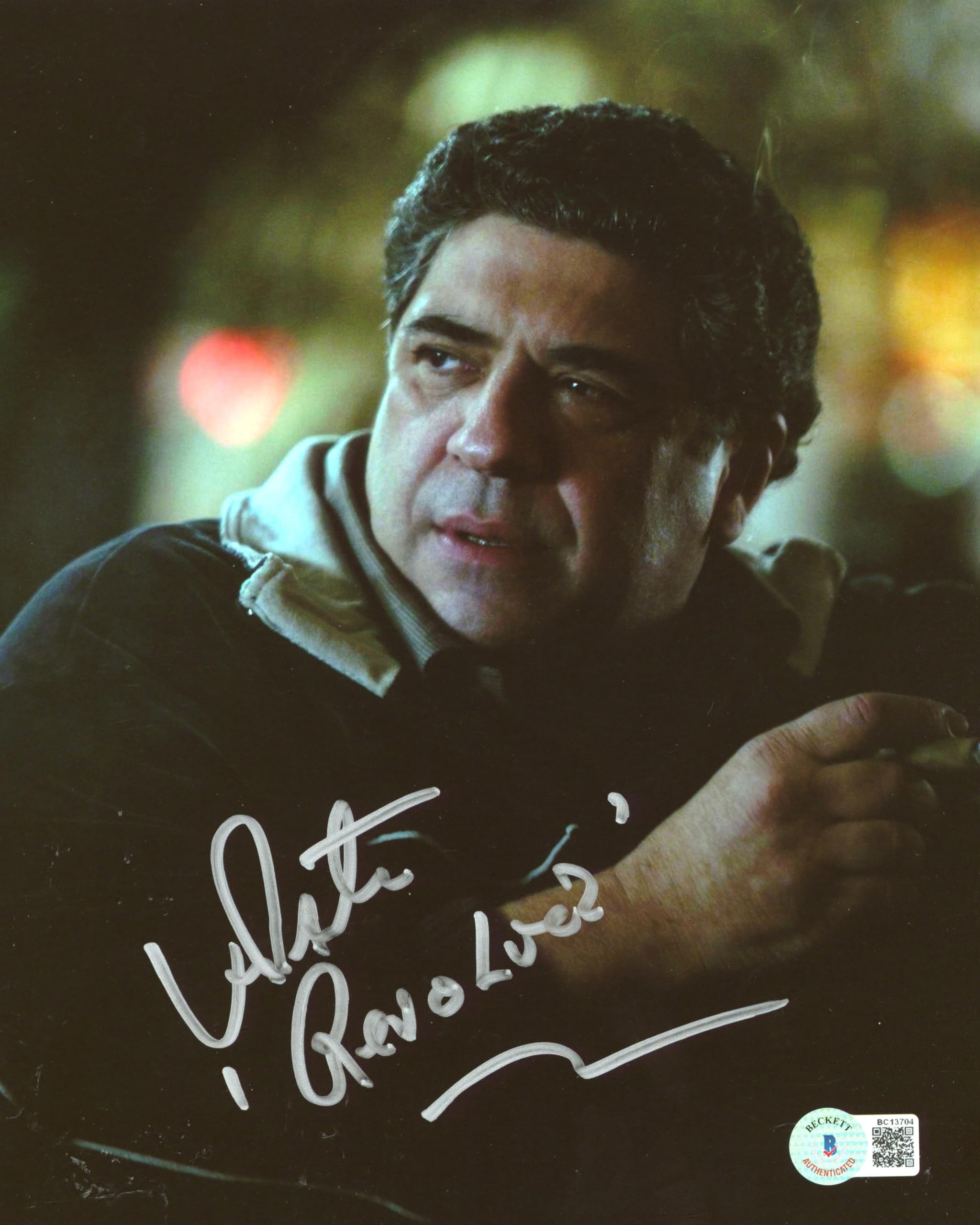 Vincent Pastore The Sopranos "Revolver" Authentic Signed 8x10 Photo BAS #BC13704