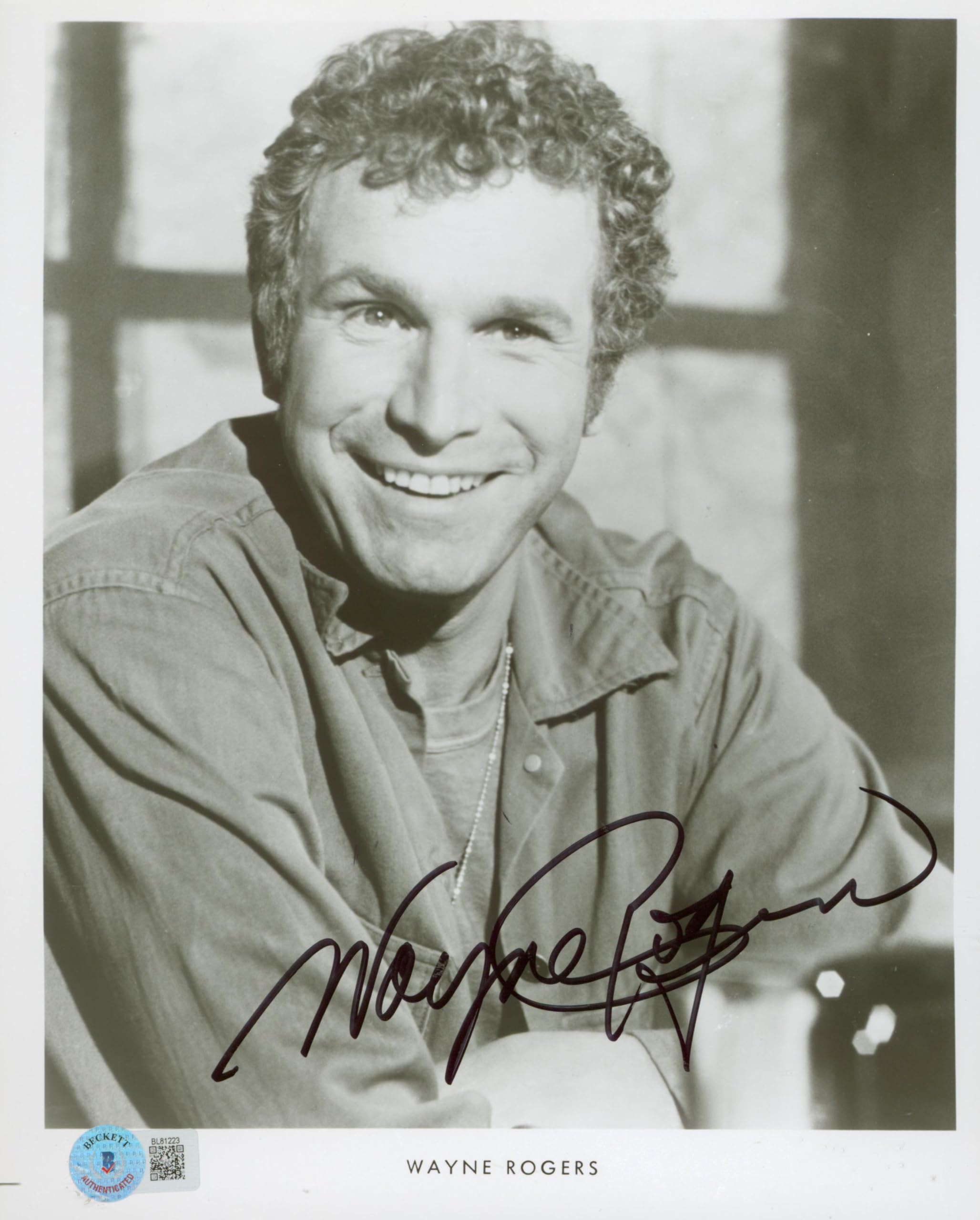 Wayne Rogers M*A*S*H Authentic Signed 8x10 Photo Autographed BAS #BL81223