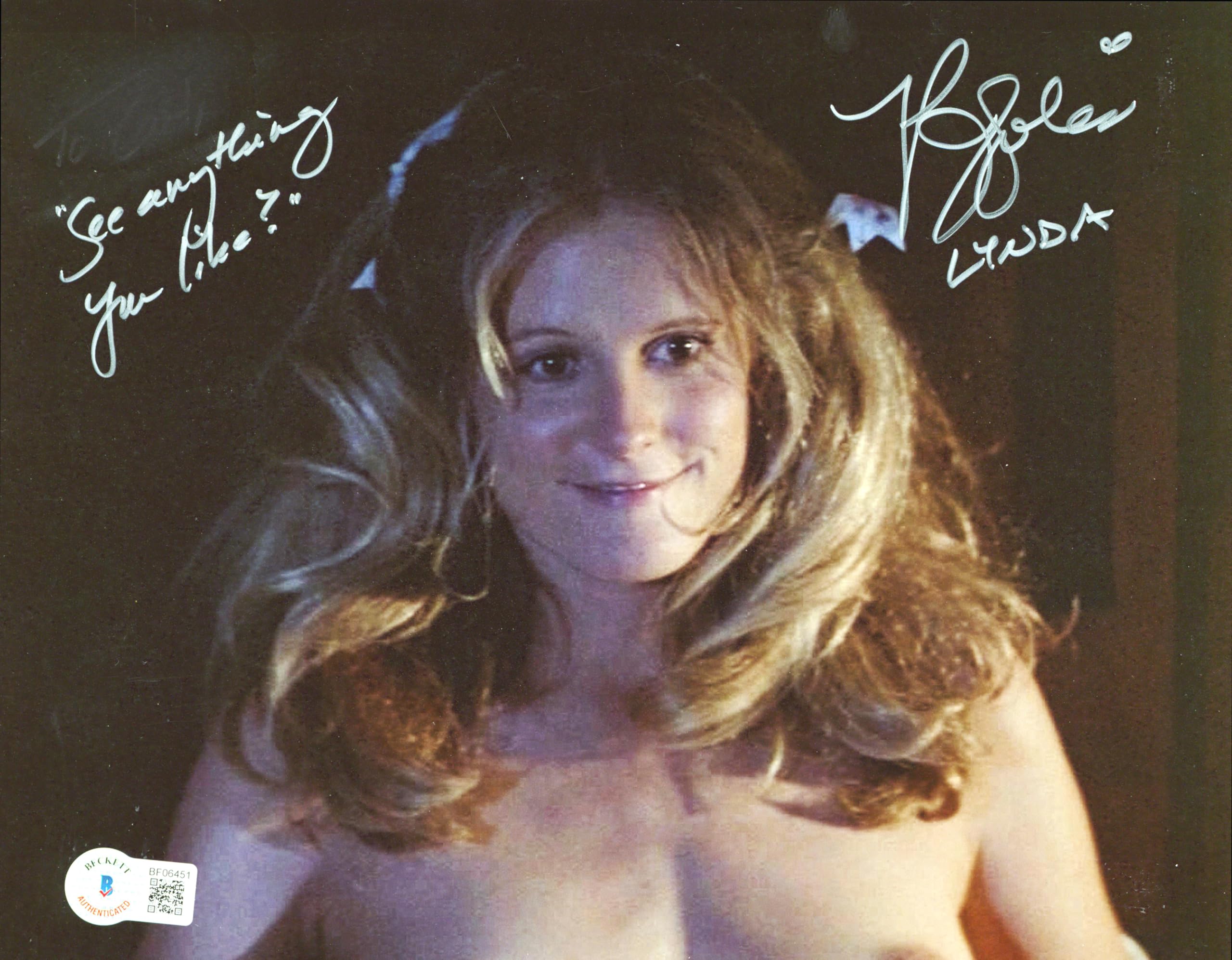 P.J. Soles Halloween "See Anything You Like?" Signed 8x10 Photo BAS #BF06451