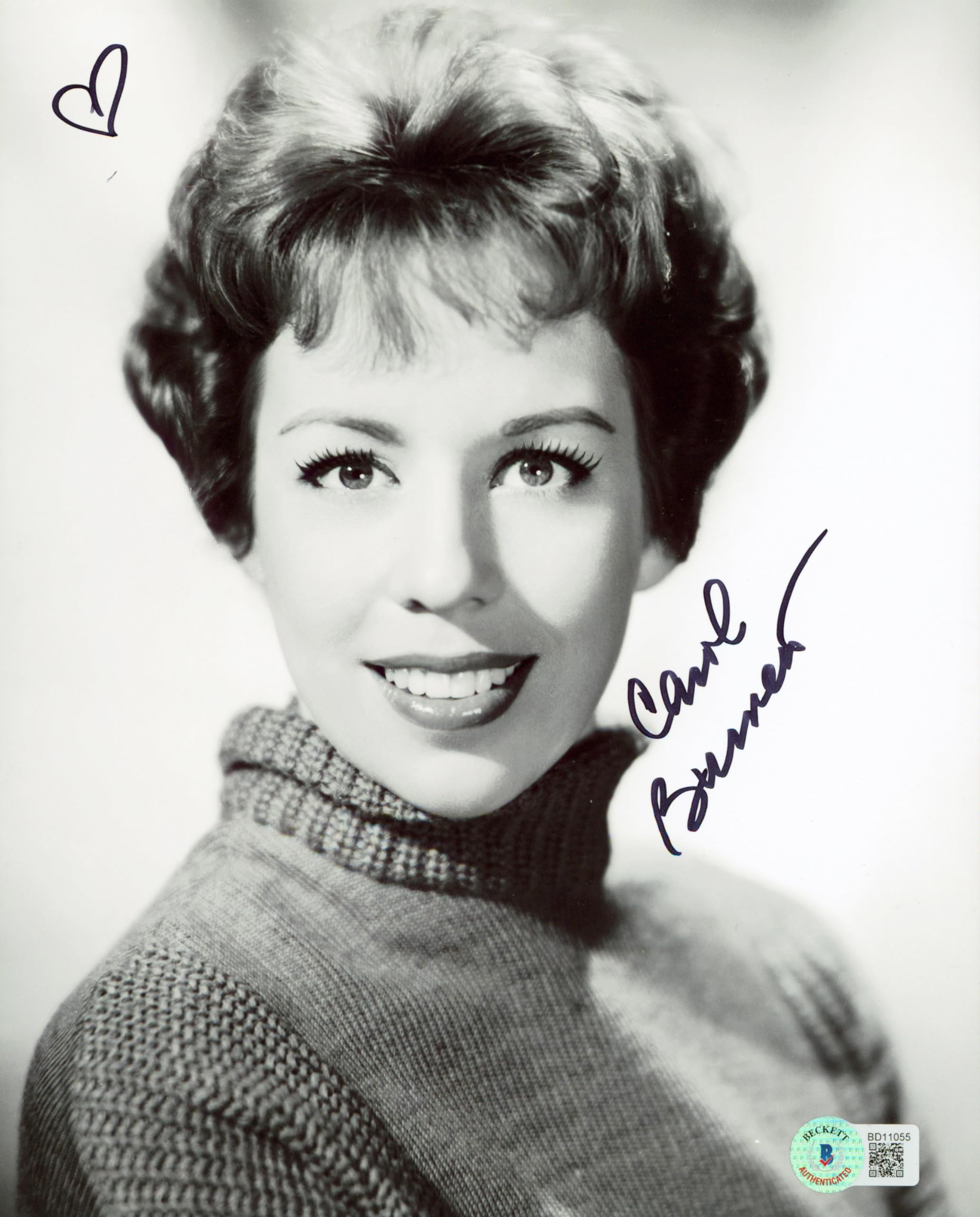 Carol Burnett Authentic Signed 8x10 Photo Autographed BAS #BD11055