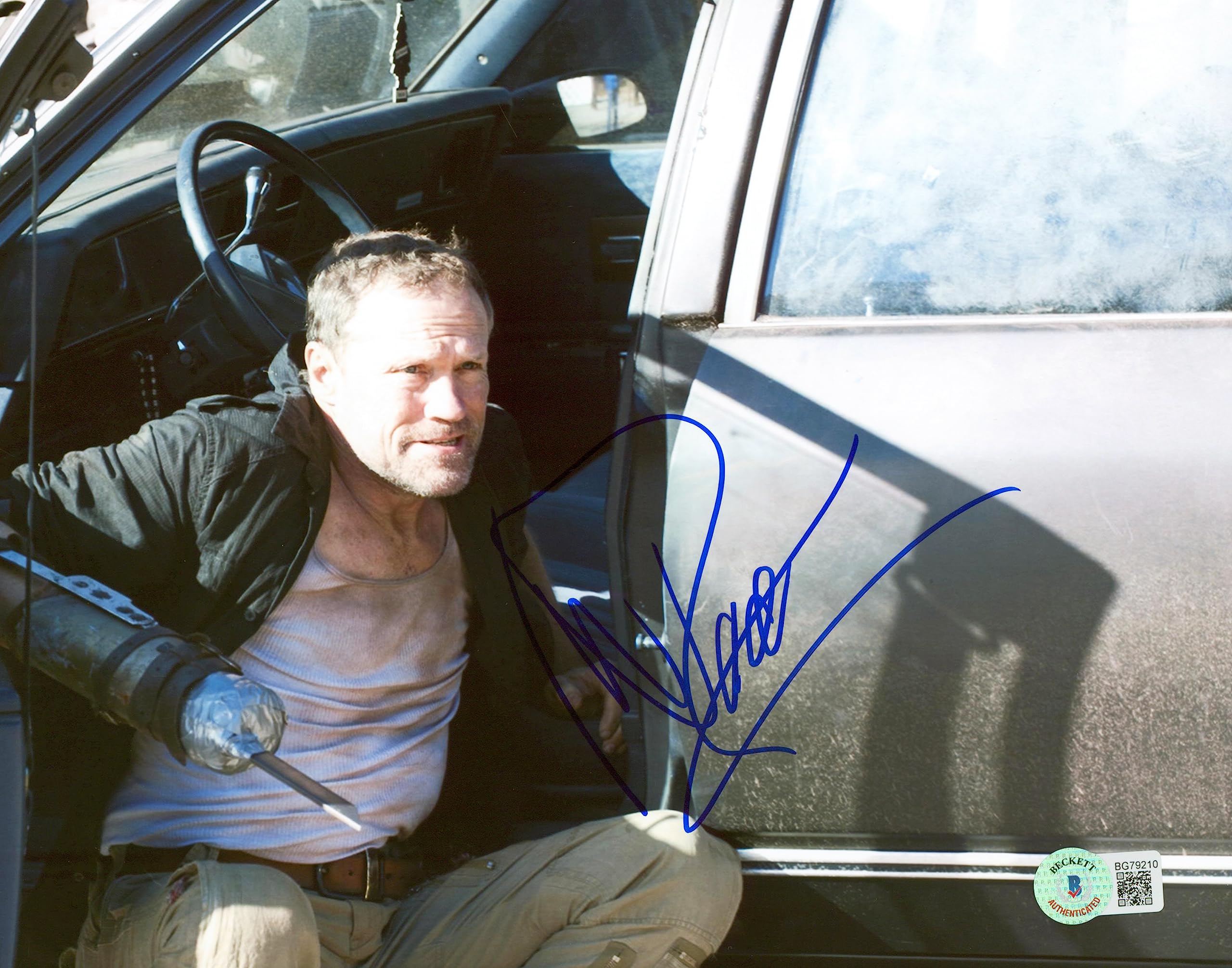 Michael Rooker The Walking Dead Authentic Signed 8x10 Photo BAS #BG79210