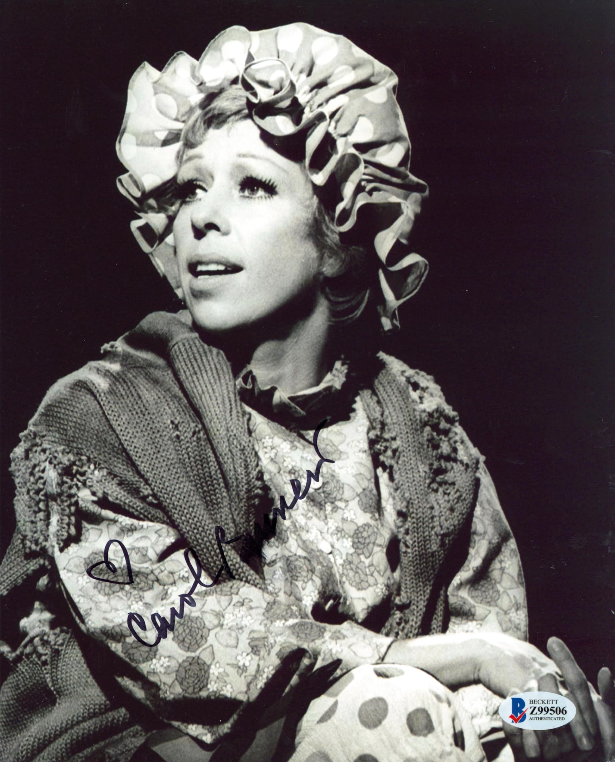 Carol Burnett Authentic Signed 8x10 Photo Autographed BAS #Z99506