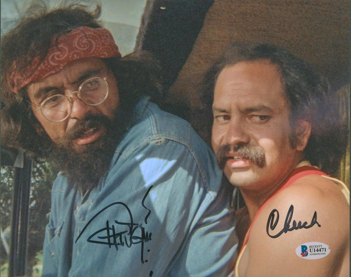 Cheech Marin & Tommy Chong Up in Smoke Authentic Signed 8x10 Photo BAS #U14471