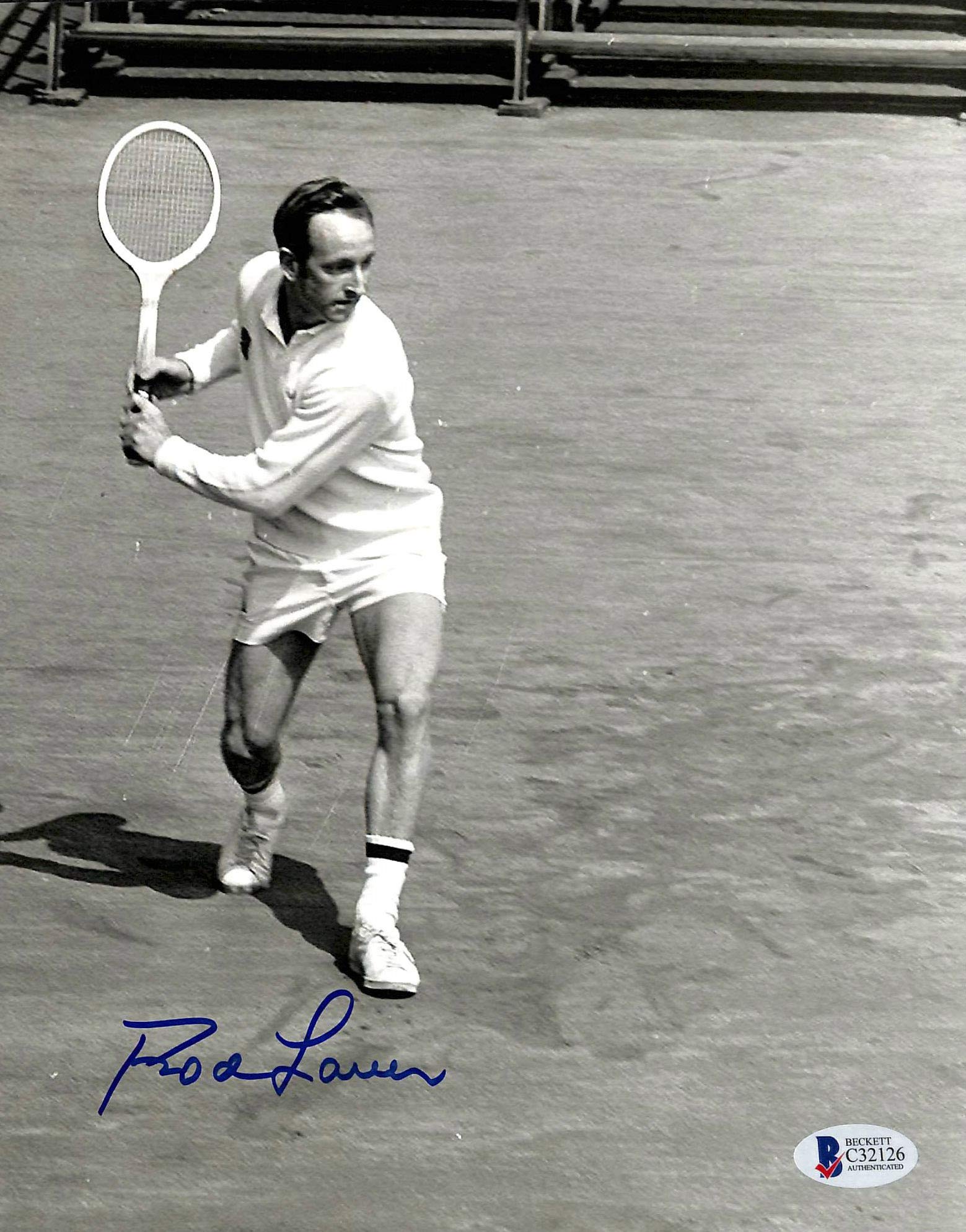 Rod Laver Tennis Authentic Signed 8x10 Photo Autographed BAS/PSA 5