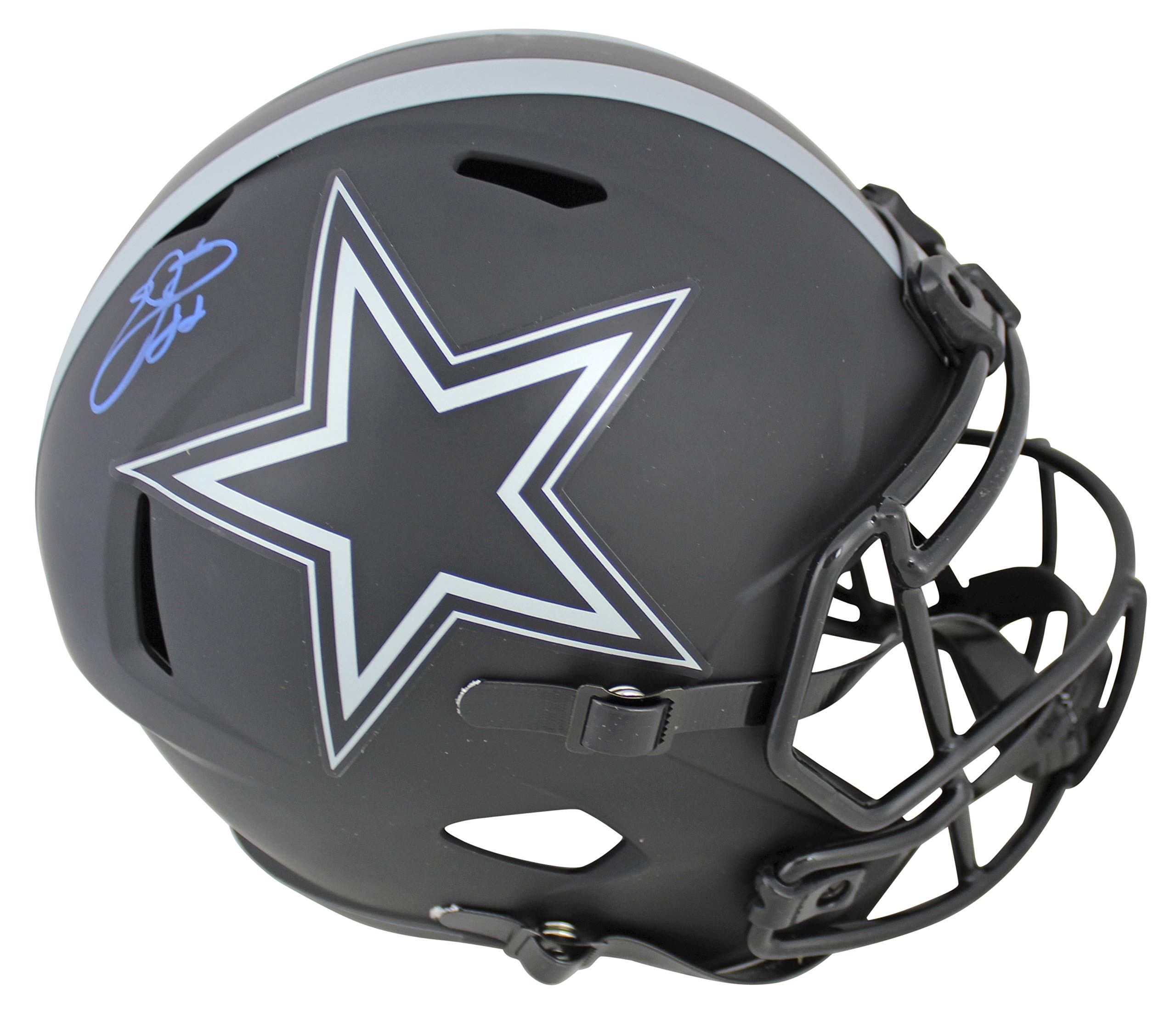 Cowboys Emmitt Smith Authentic Signed Eclipse Full Size Speed Rep Helmet BAS