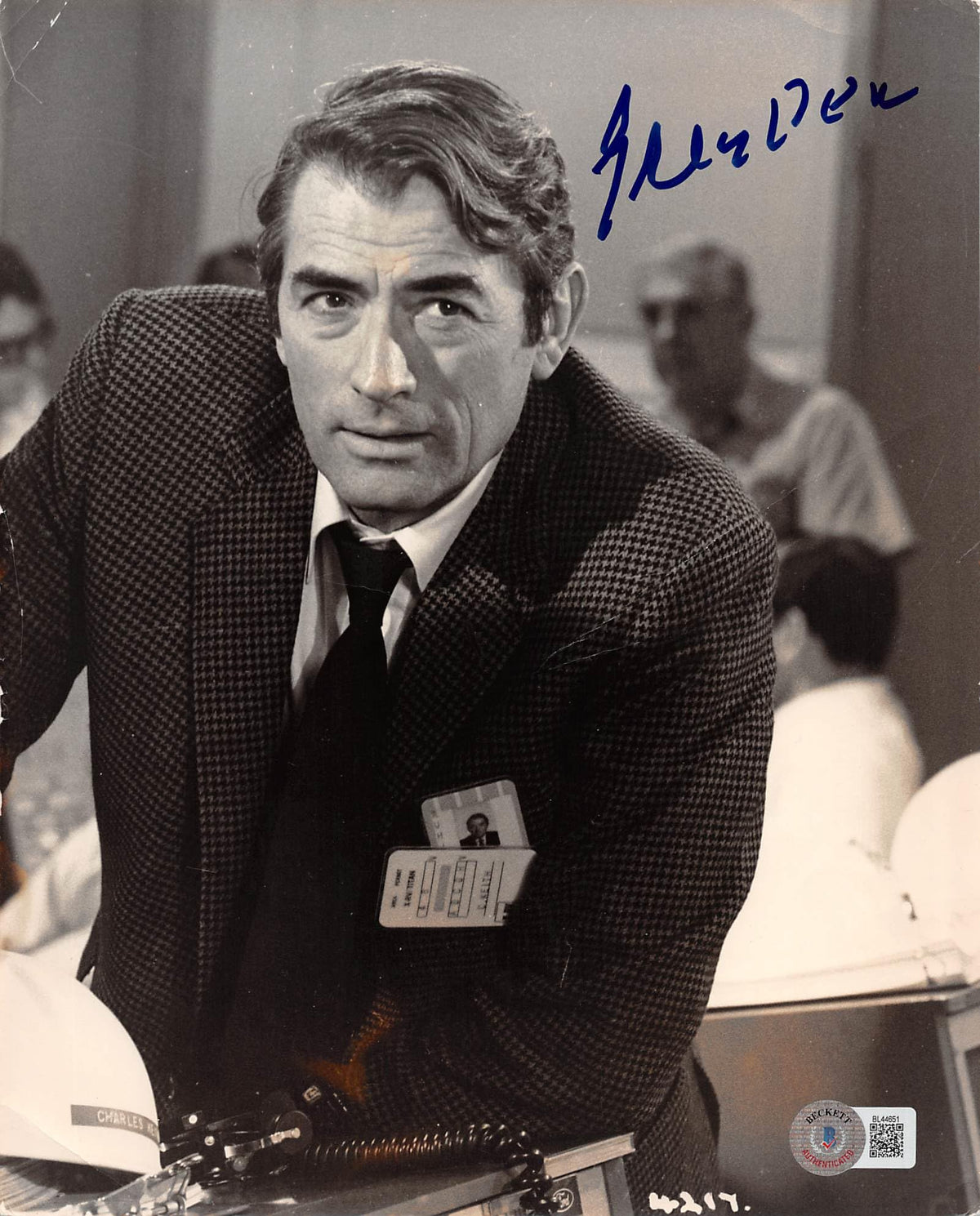 Gregory Peck To Kill a Mockingbird Authentic Signed 8x10 Photo BAS #BL44651
