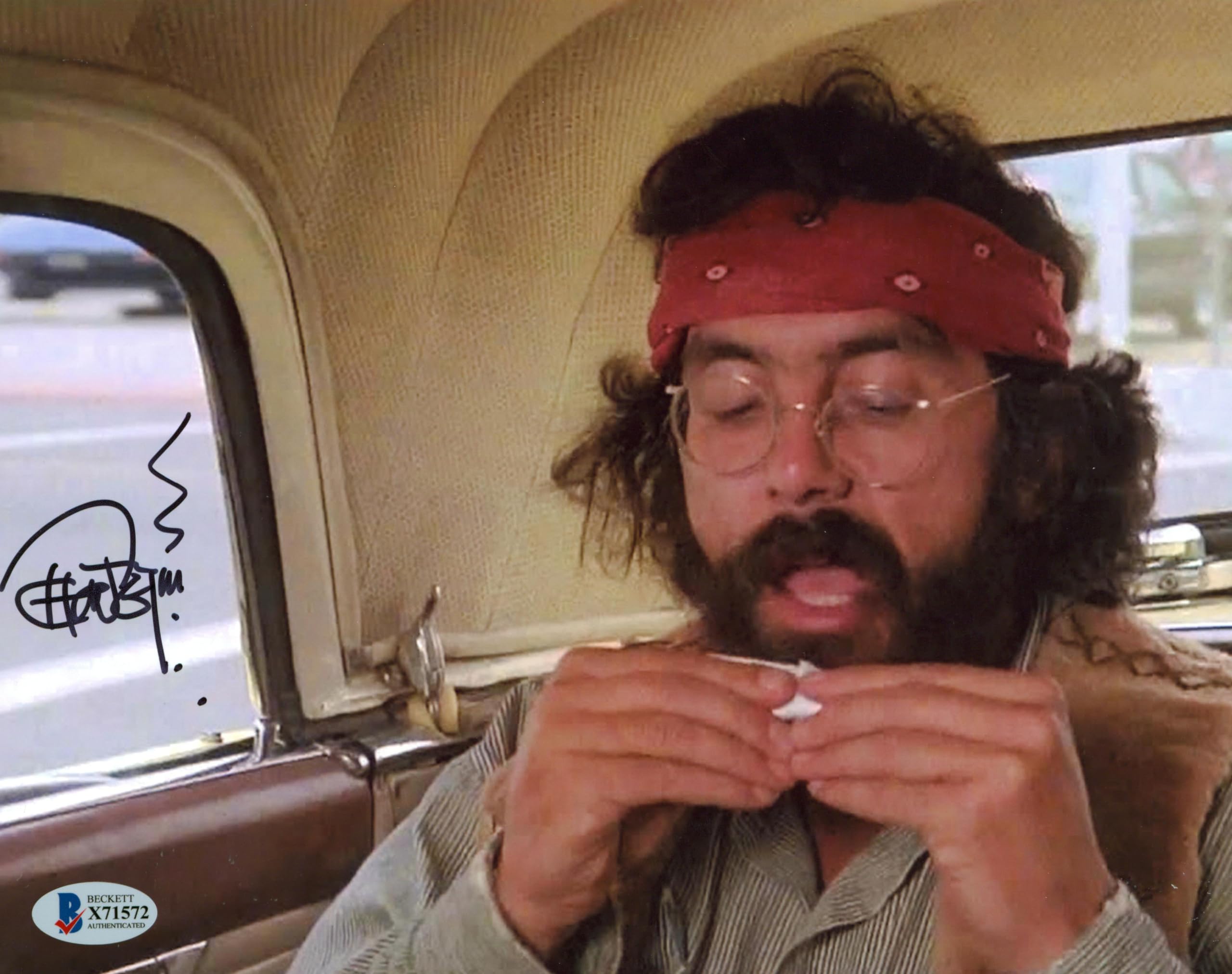 Tommy Chong Cheech & Chong's Up In Smoke Signed 8x10 Horizontal Photo BAS 3