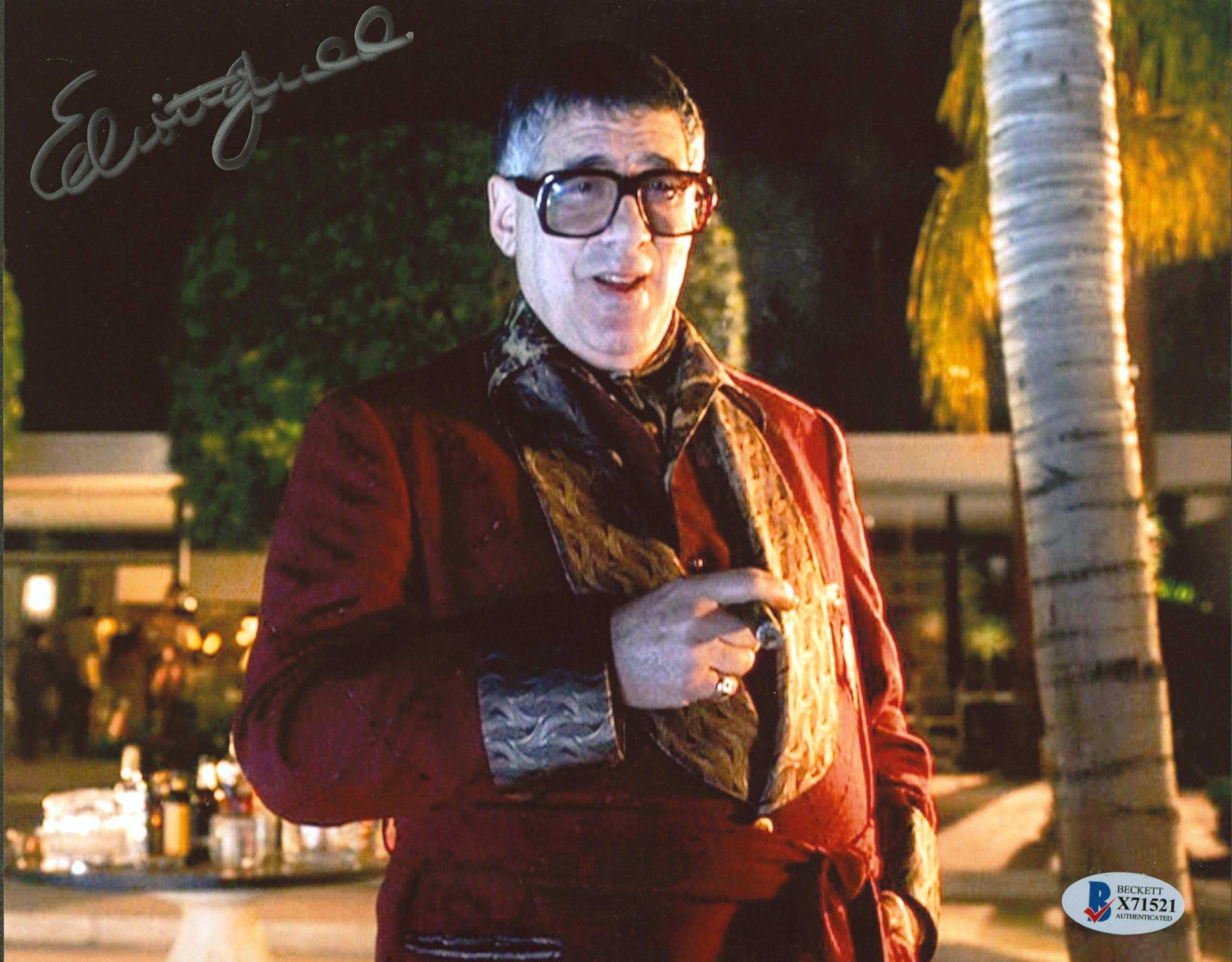 Elliott Gould Ocean's 11 Authentic Signed 8x10 Horizontal Photo BAS 2