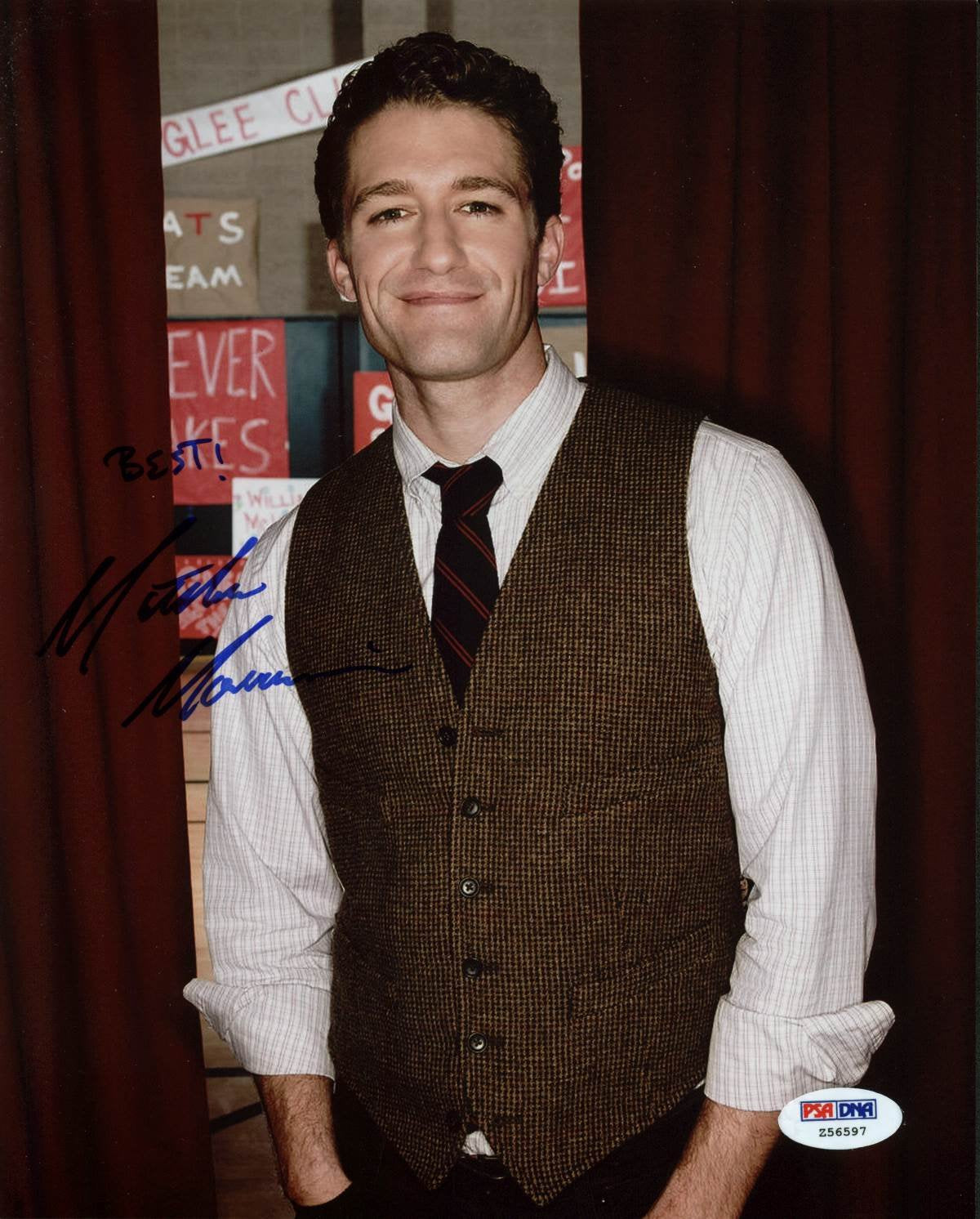 Matthew Morrison Glee Signed Authentic 8X10 Photo Autographed PSA/DNA #Z56597