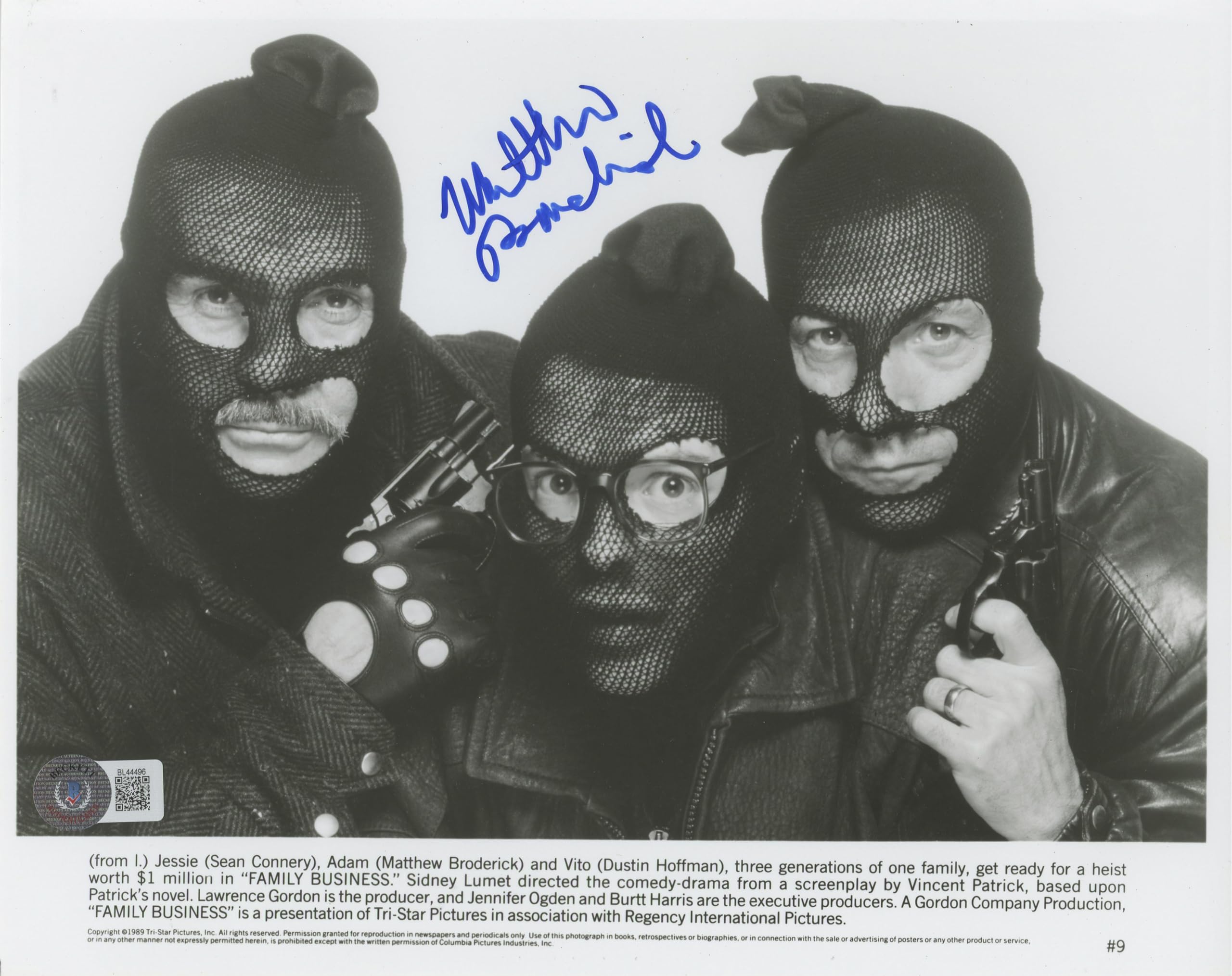 Matthew Broderick Family Business Authentic Signed 8x10 Photo BAS #BL44496