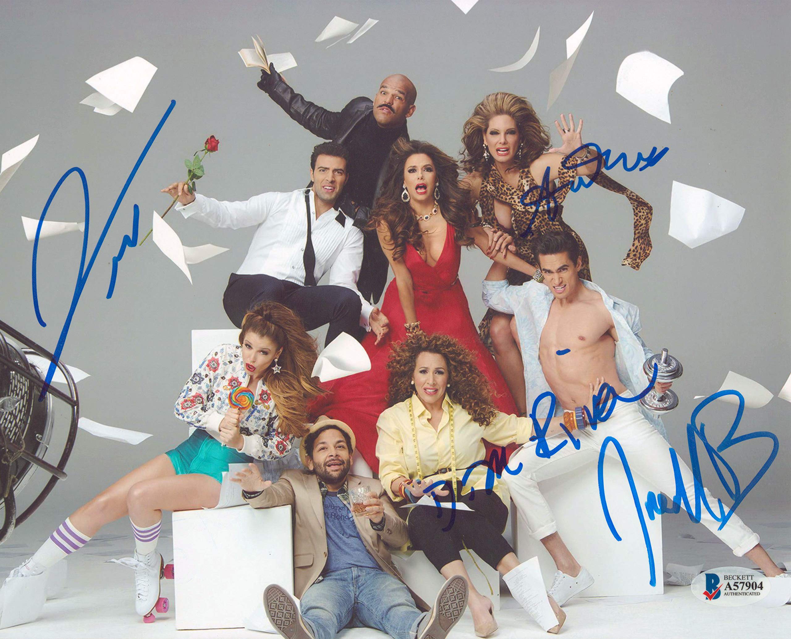 Telenovela (4) Riva, Brooks, Meneses & Moreno Brooks Signed 8x10 Photo BAS