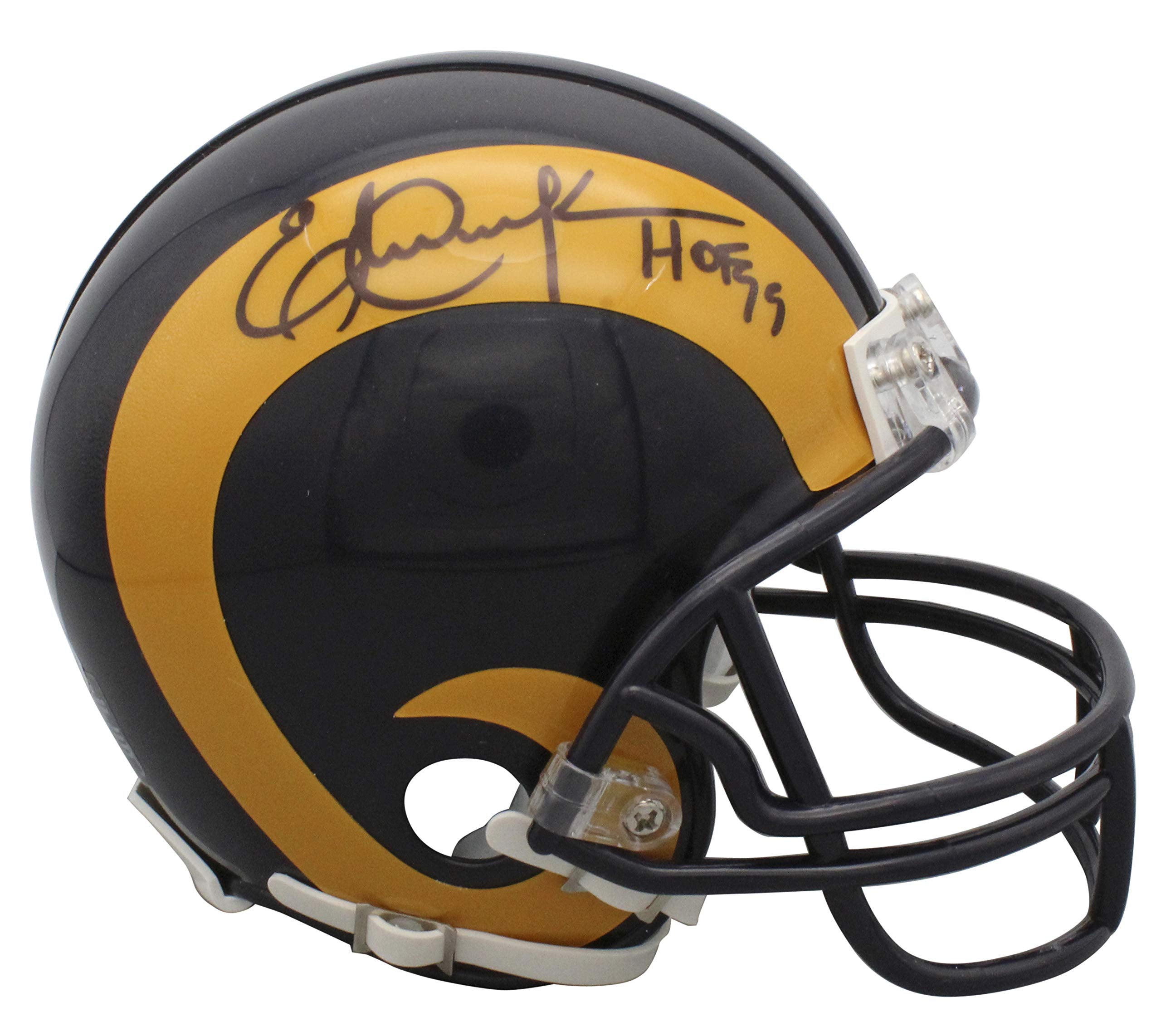 Rams Eric Dickerson HOF 99 Authentic Signed Mini Helmet BAS Witnessed