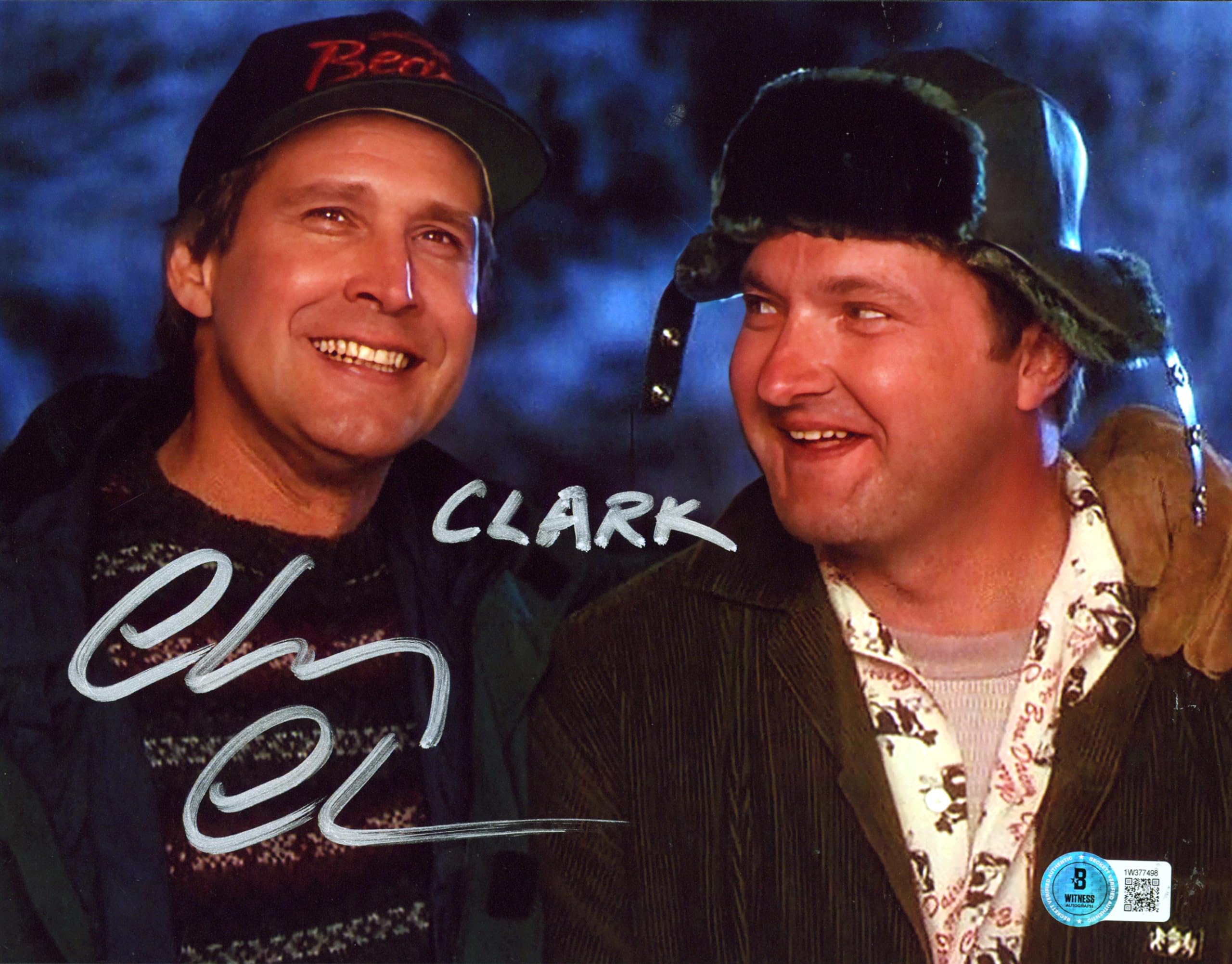 Chevy Chase Christmas Vacation "Clark" Authentic Signed 8x10 Photo BAS #1W377498
