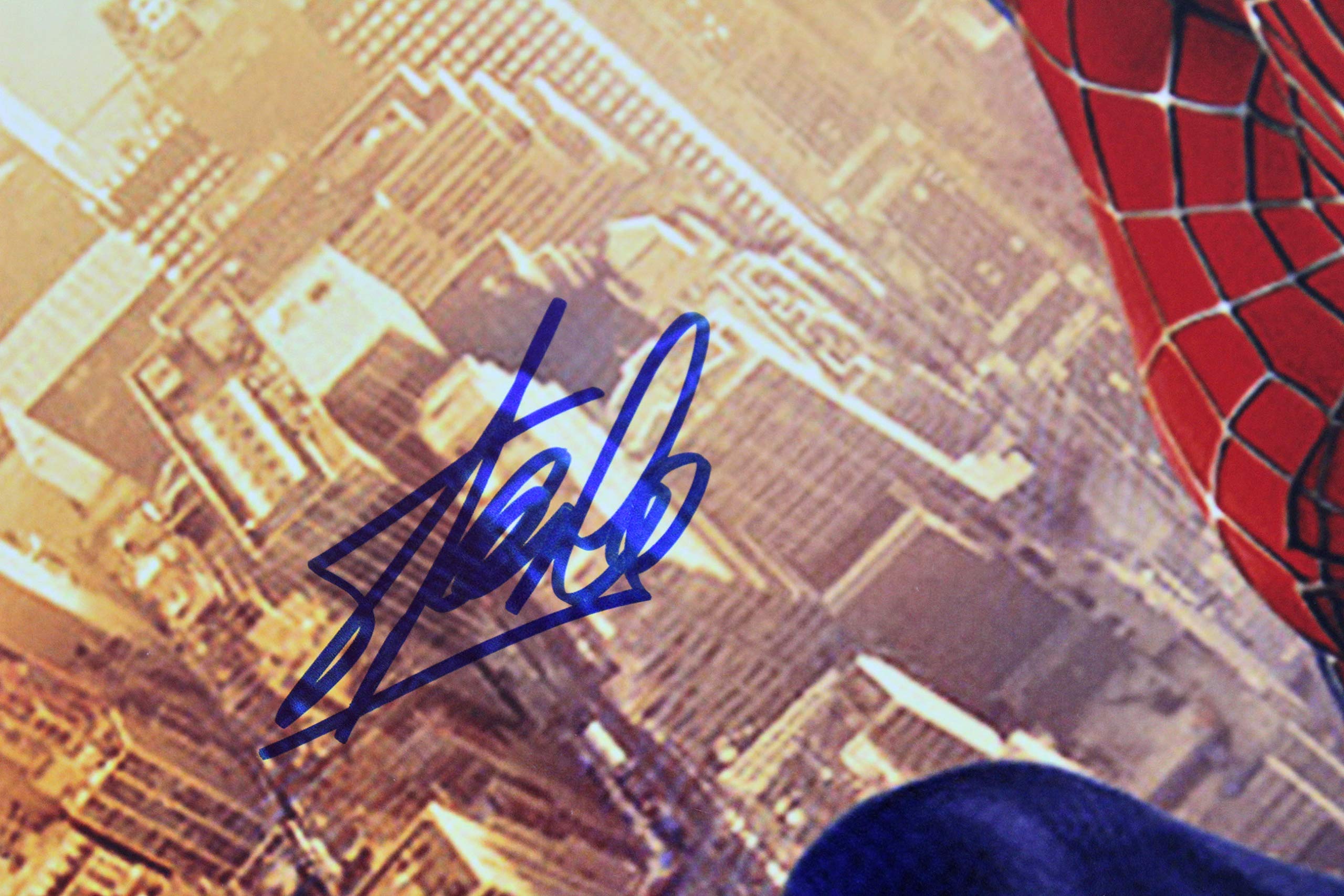 Stan Lee Marvel Authentic Signed 16x20 Spider-Man Photo PSA/DNA Itp #6A20817