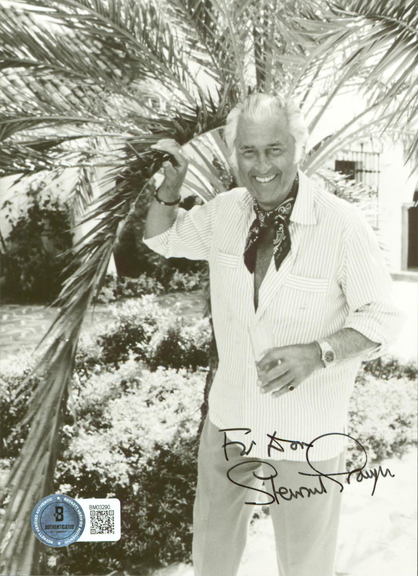 Stewart Granger Commando "For Don" Authentic Signed 4.75x6.75 Photo BAS #BM03290