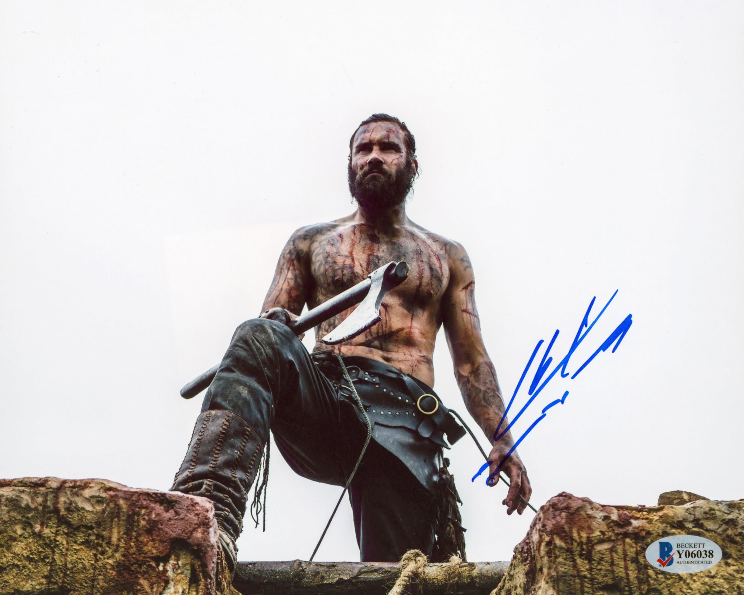 Clive Standen Vikings Authentic Signed 8x10 Photo Autographed BAS #Y06038