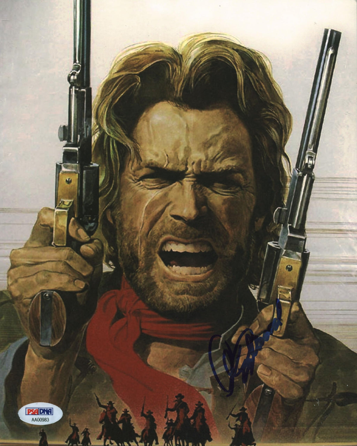 Clint Eastwood The Outlaw Josey Wales Signed 8x10 Photo Auto 10! BAS #AC26950