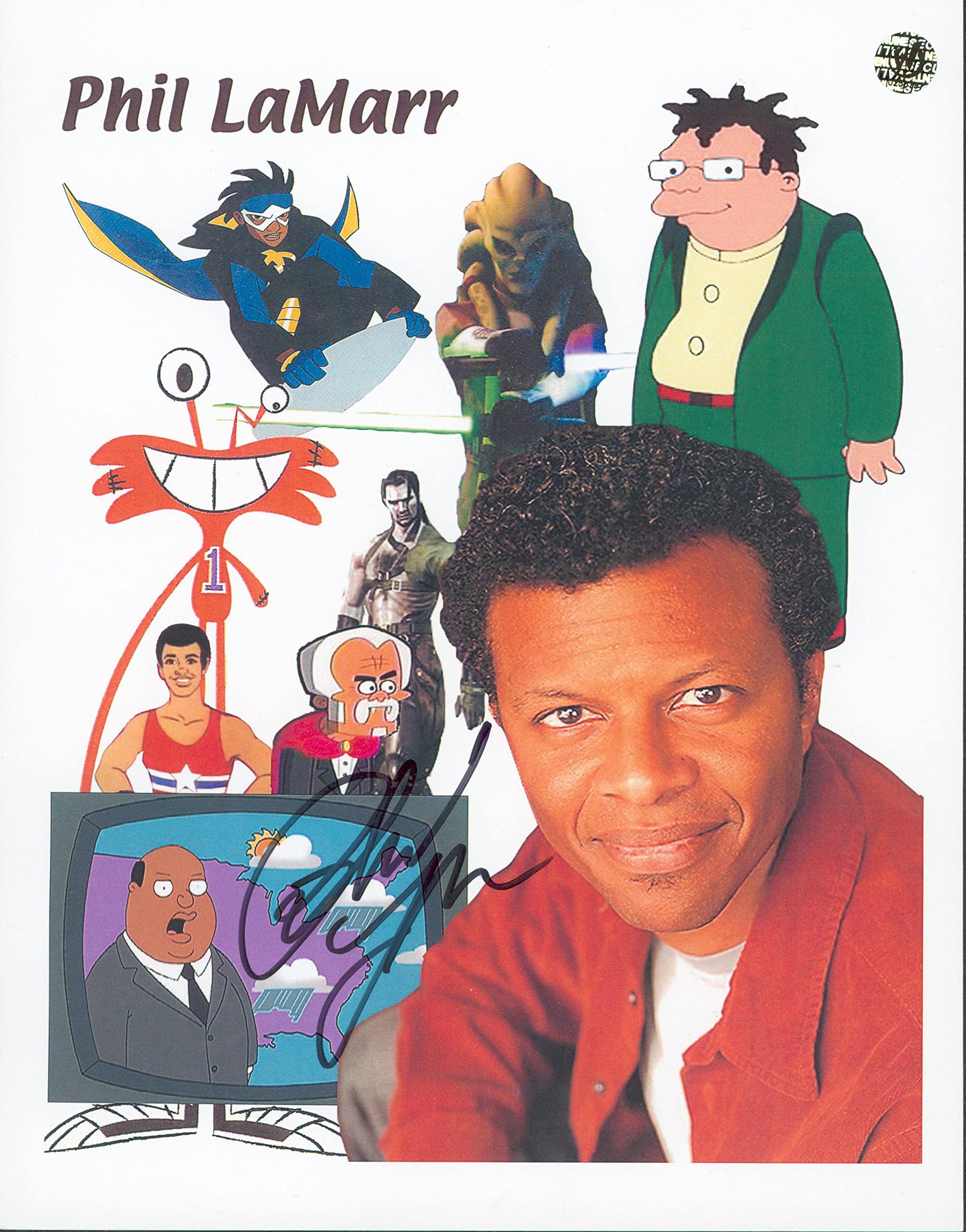 Phil LaMarr Family Guy Authentic Signed 8x10 Photo Autographed Wizard World 4