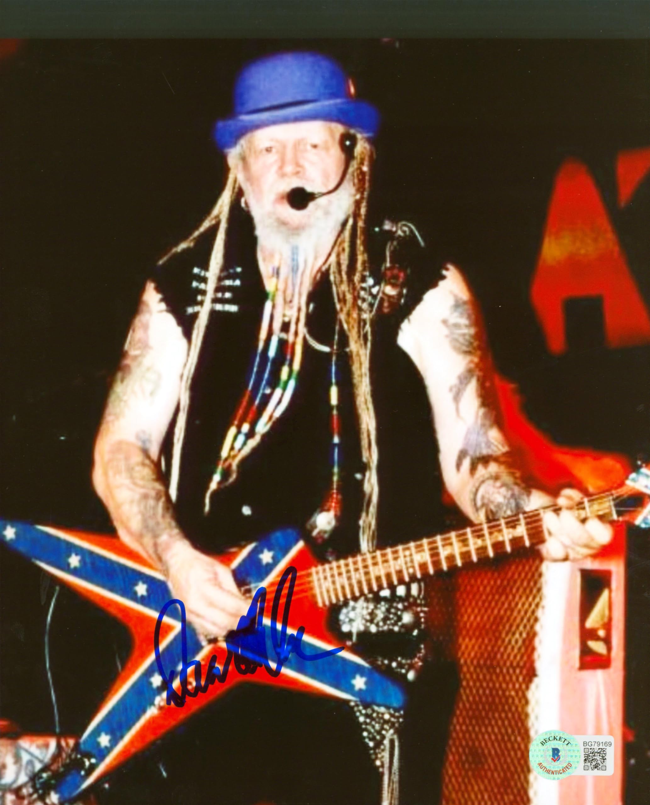 David Allan Coe Country Musician Authentic Signed 8x10 Photo BAS #BG79169