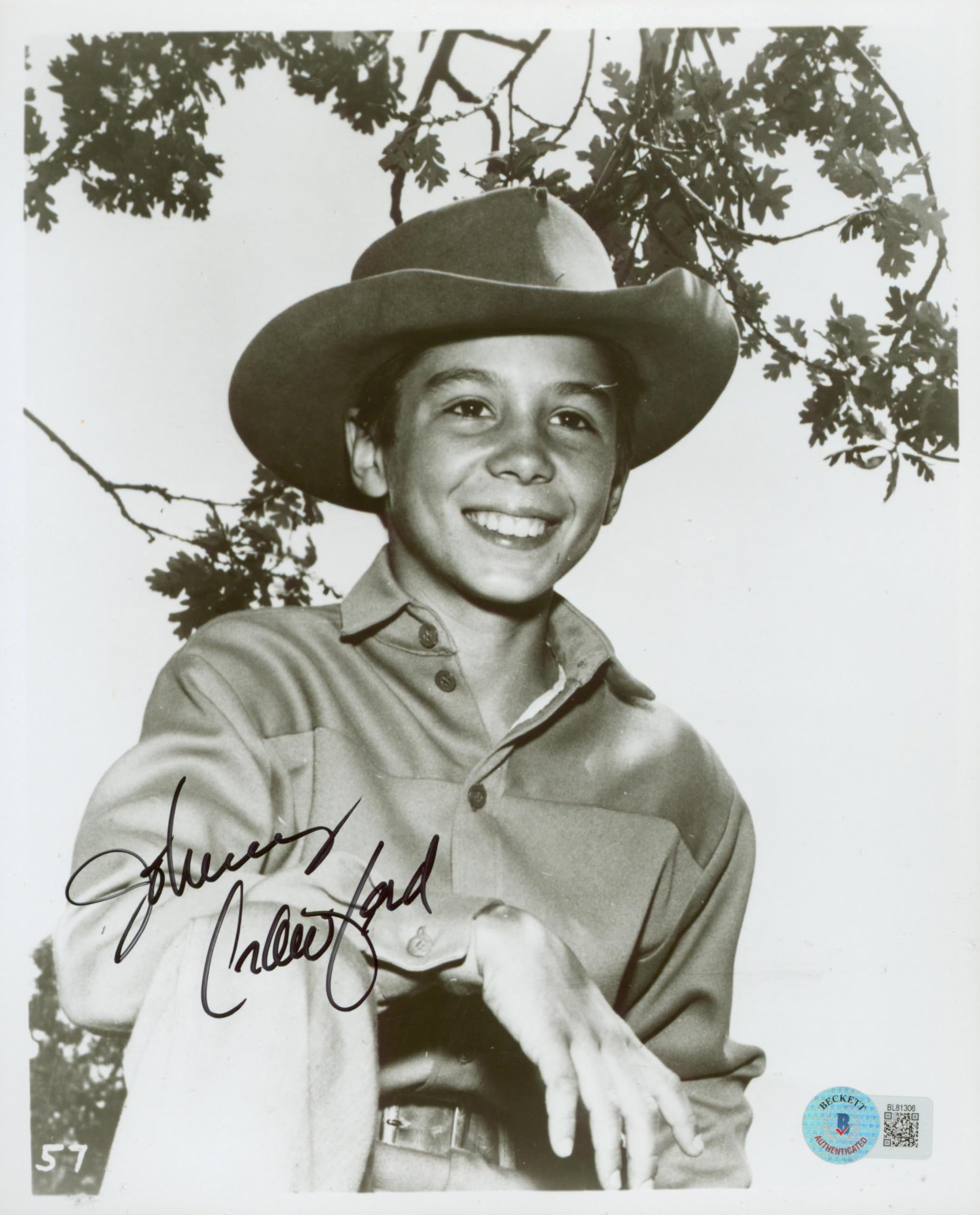 Johnny Crawford The Rifleman Authentic Signed 8x10 Photo BAS #BL81306