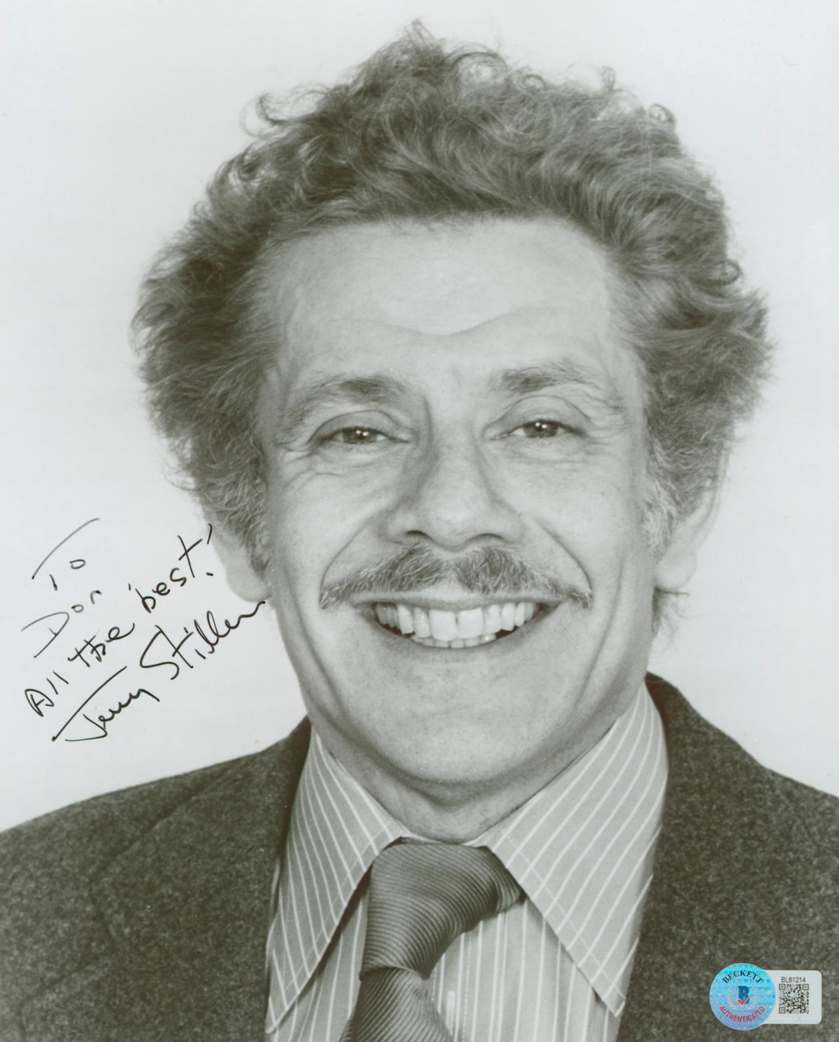 Jerry Stiller The King Of Queens "All The Best" Signed 8x10 Photo BAS #BL81214