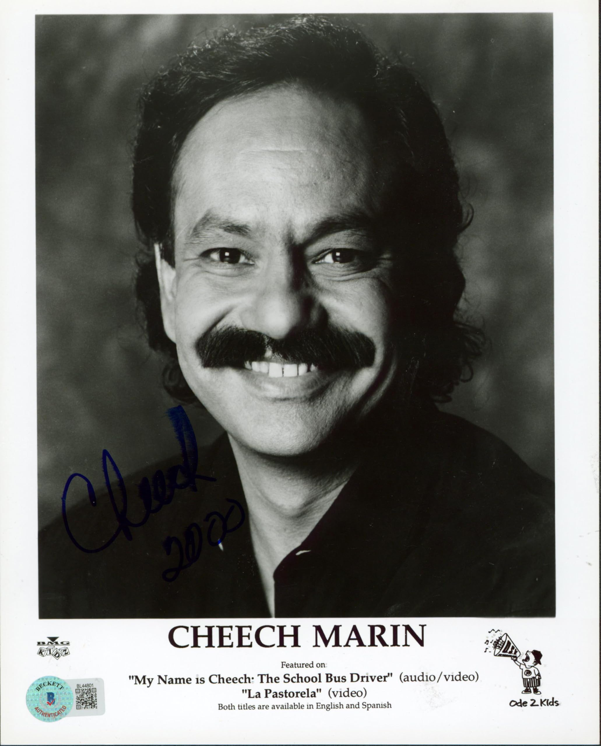 Cheech Marin Cheech & Chong Authentic Signed 8x10 Photo Autographed BAS #BL44801