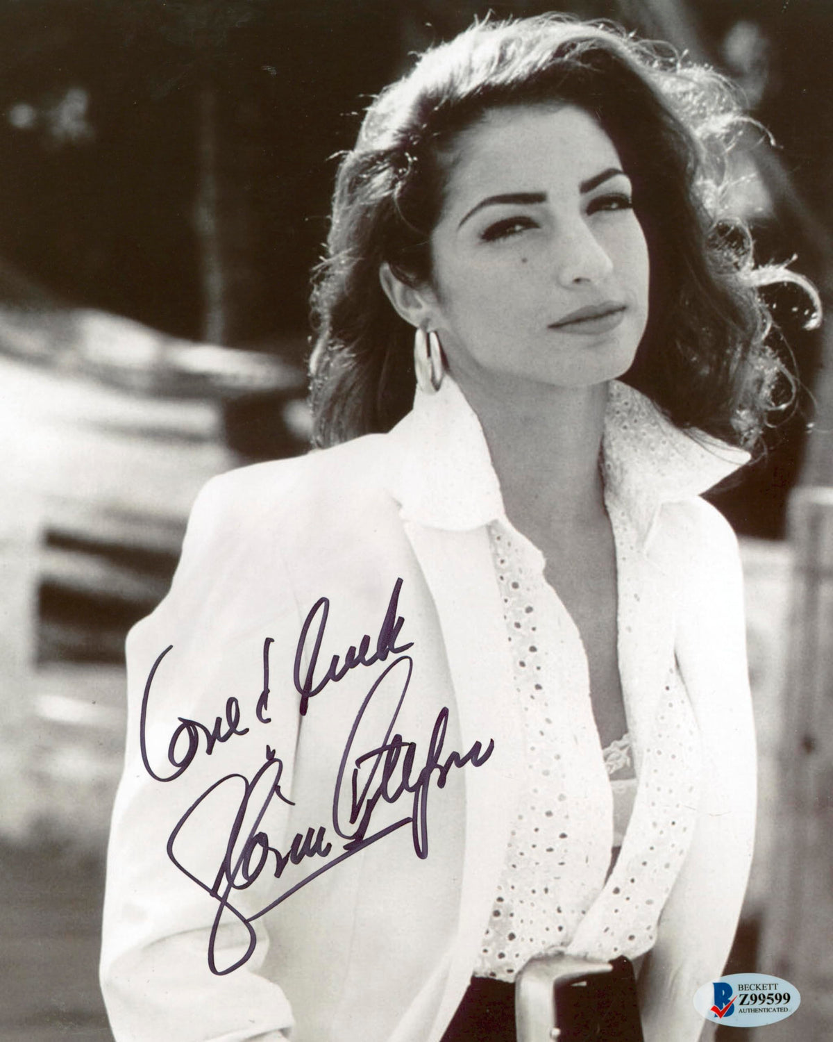 Gloria Estefan Miami Sound Machine "Love & Luck" Signed 8x10 Photo BAS #Z99599