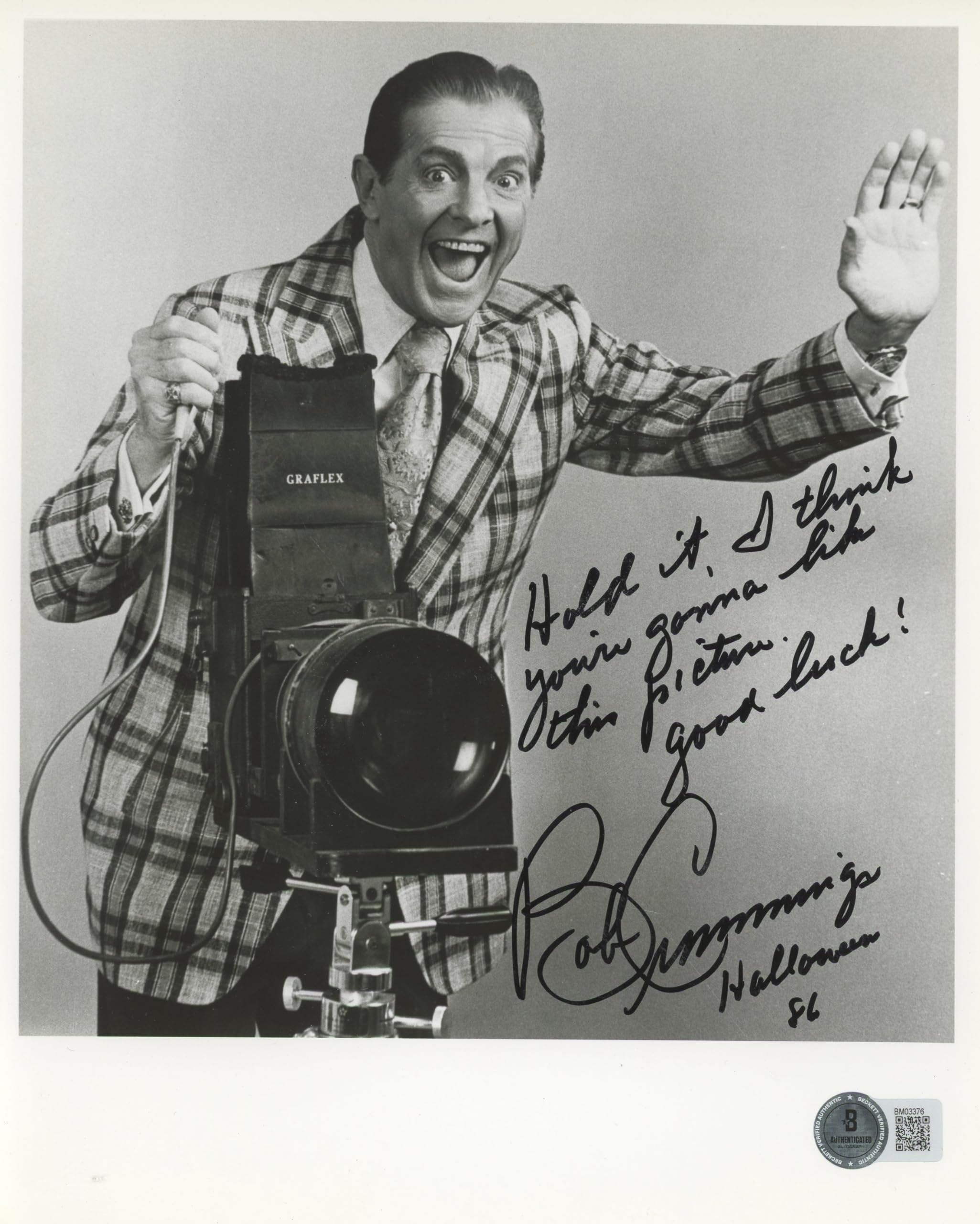 Robert Cummings Dial M for Murder "Hold It" Signed 8x10 Photo BAS #BM03376
