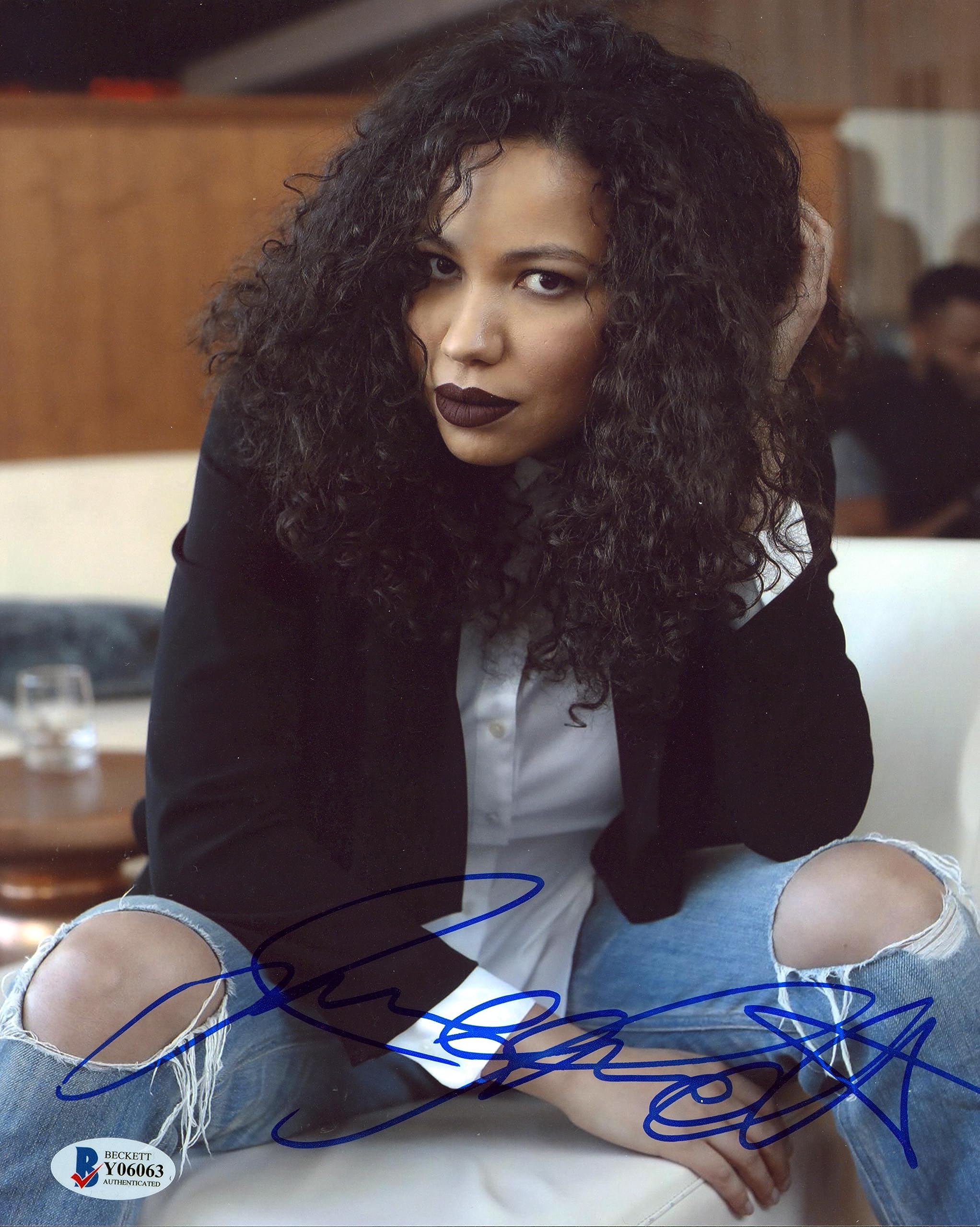 Jurnee Smollett Birds of Prey Authentic Signed 8x10 Photo BAS #Y06063